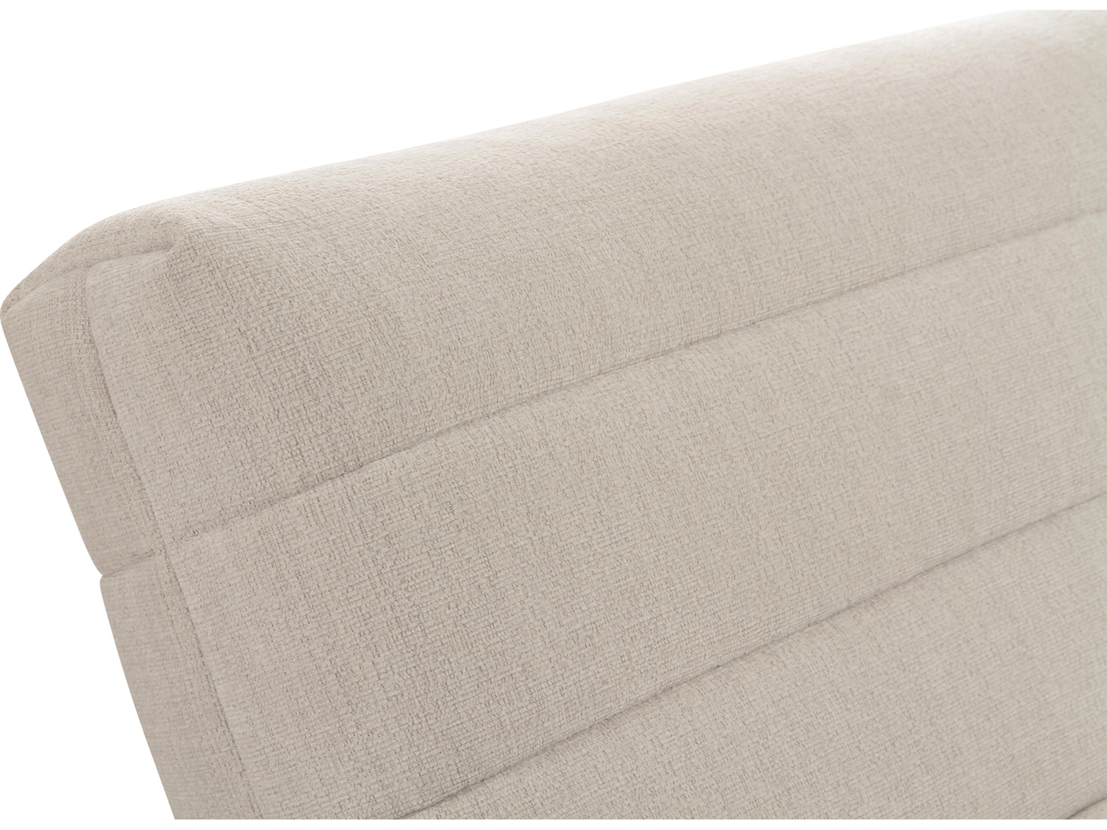 Moe's Home Verity Beige Upholstered Chaise