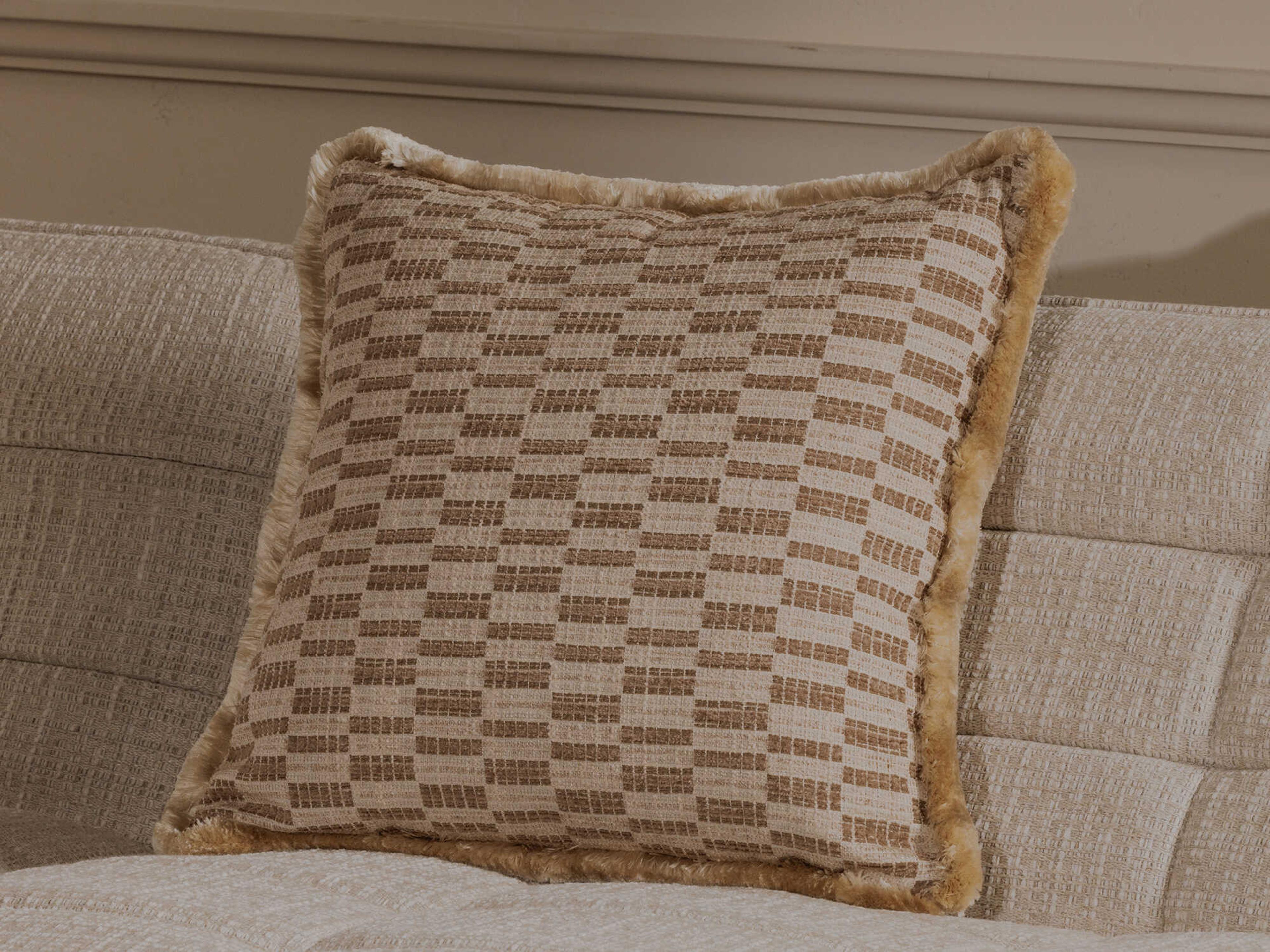 Moe's Home Leone Taupe Pillow