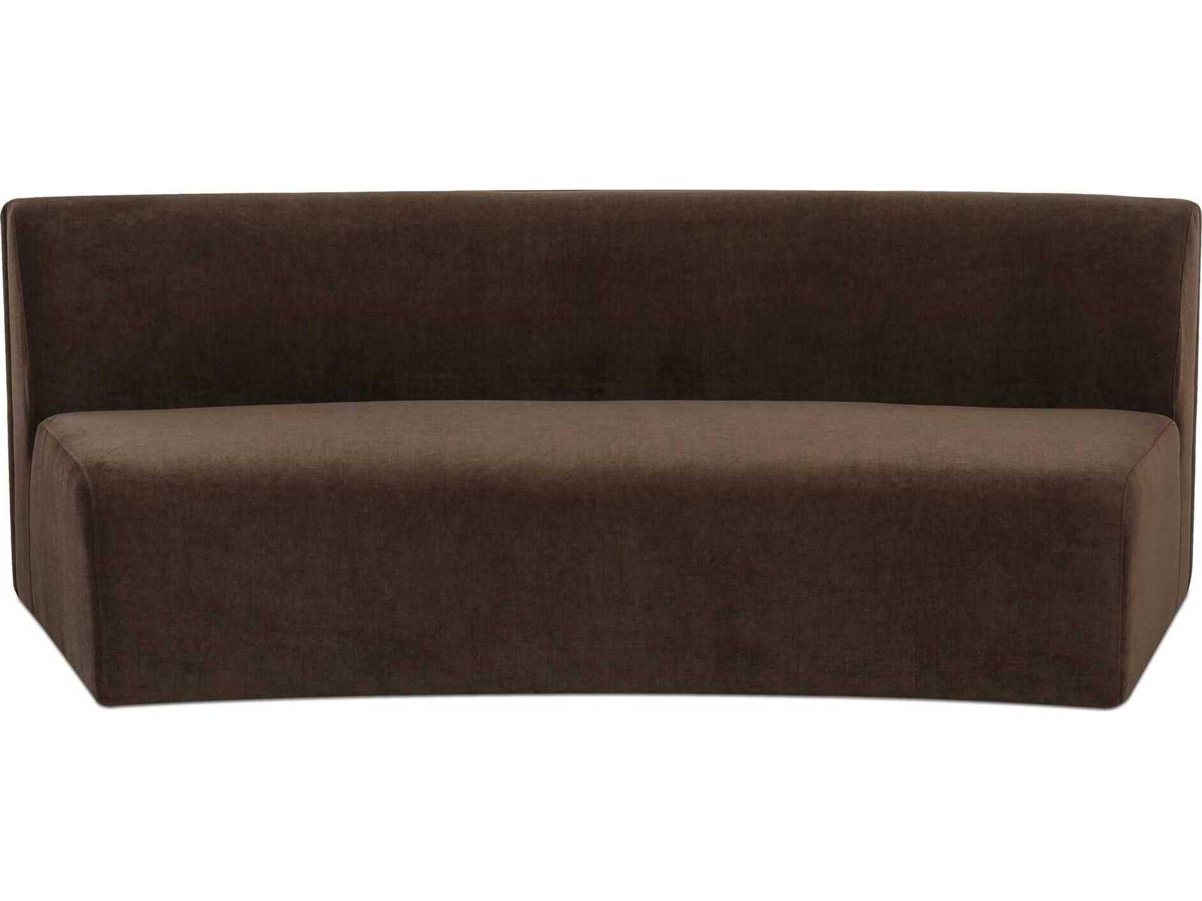 Moe's Home Naomi Brown Upholstered Concave Modular