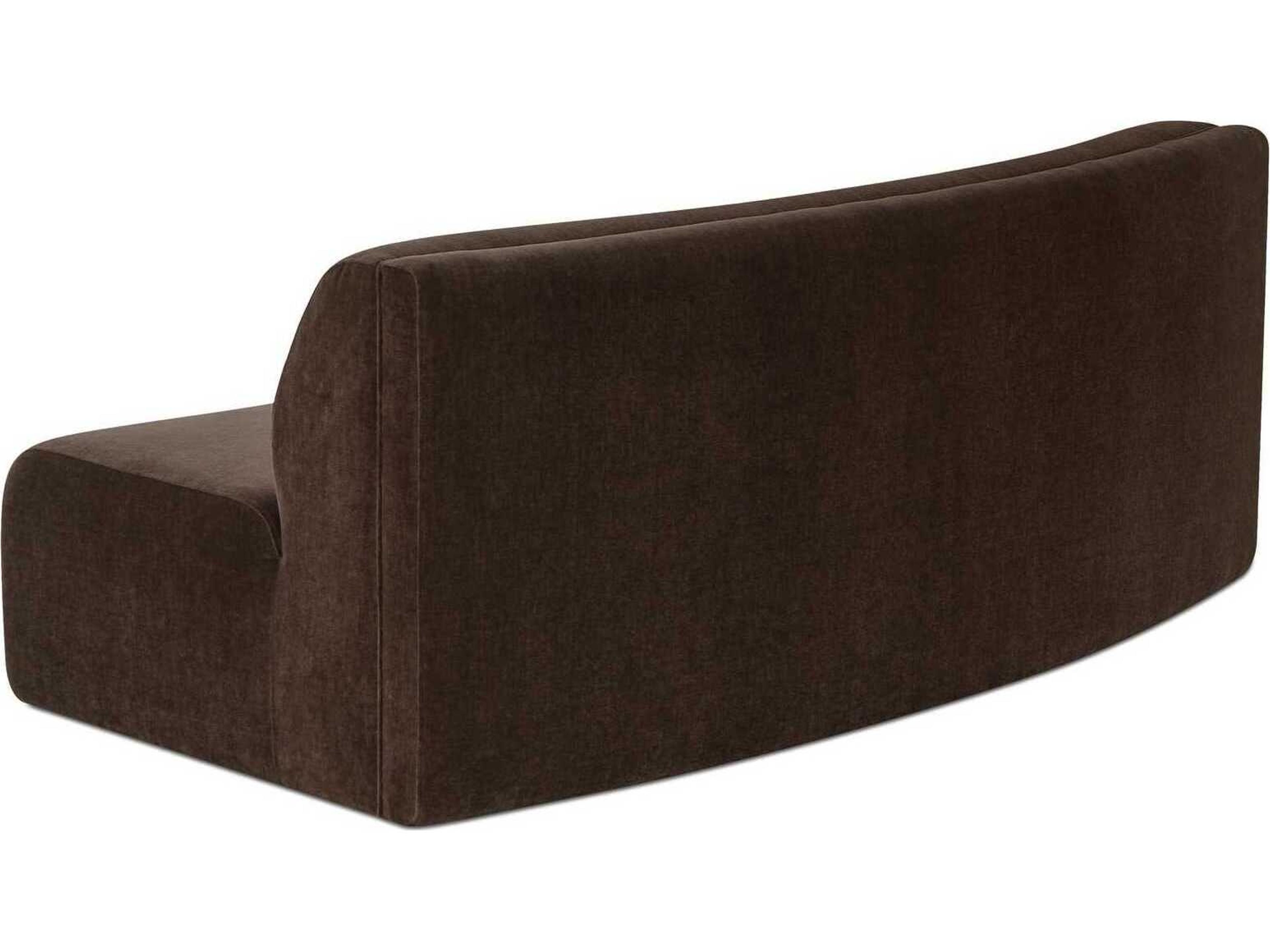 Moe's Home Naomi Brown Upholstered Concave Modular