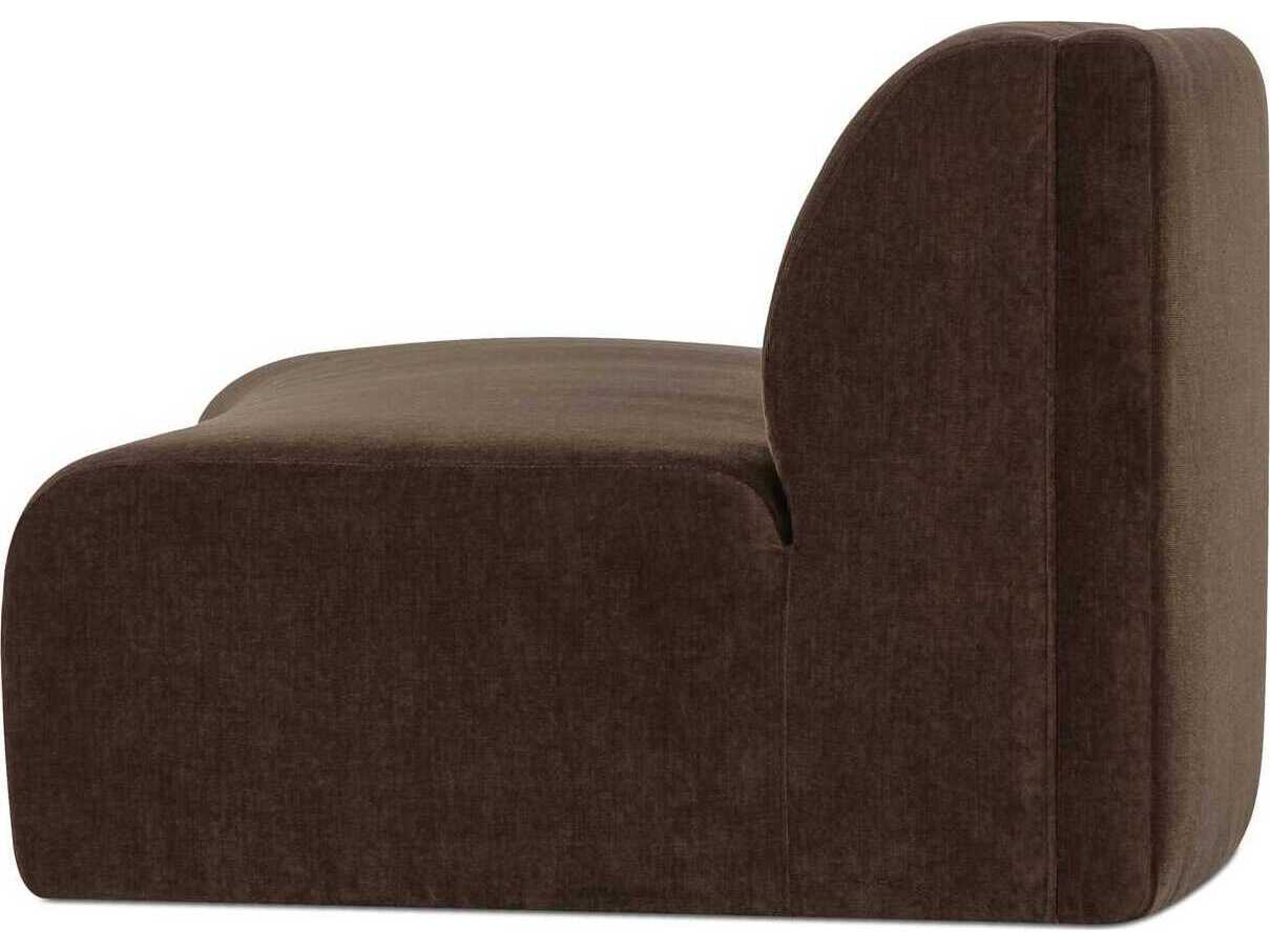 Moe's Home Naomi Brown Upholstered Concave Modular