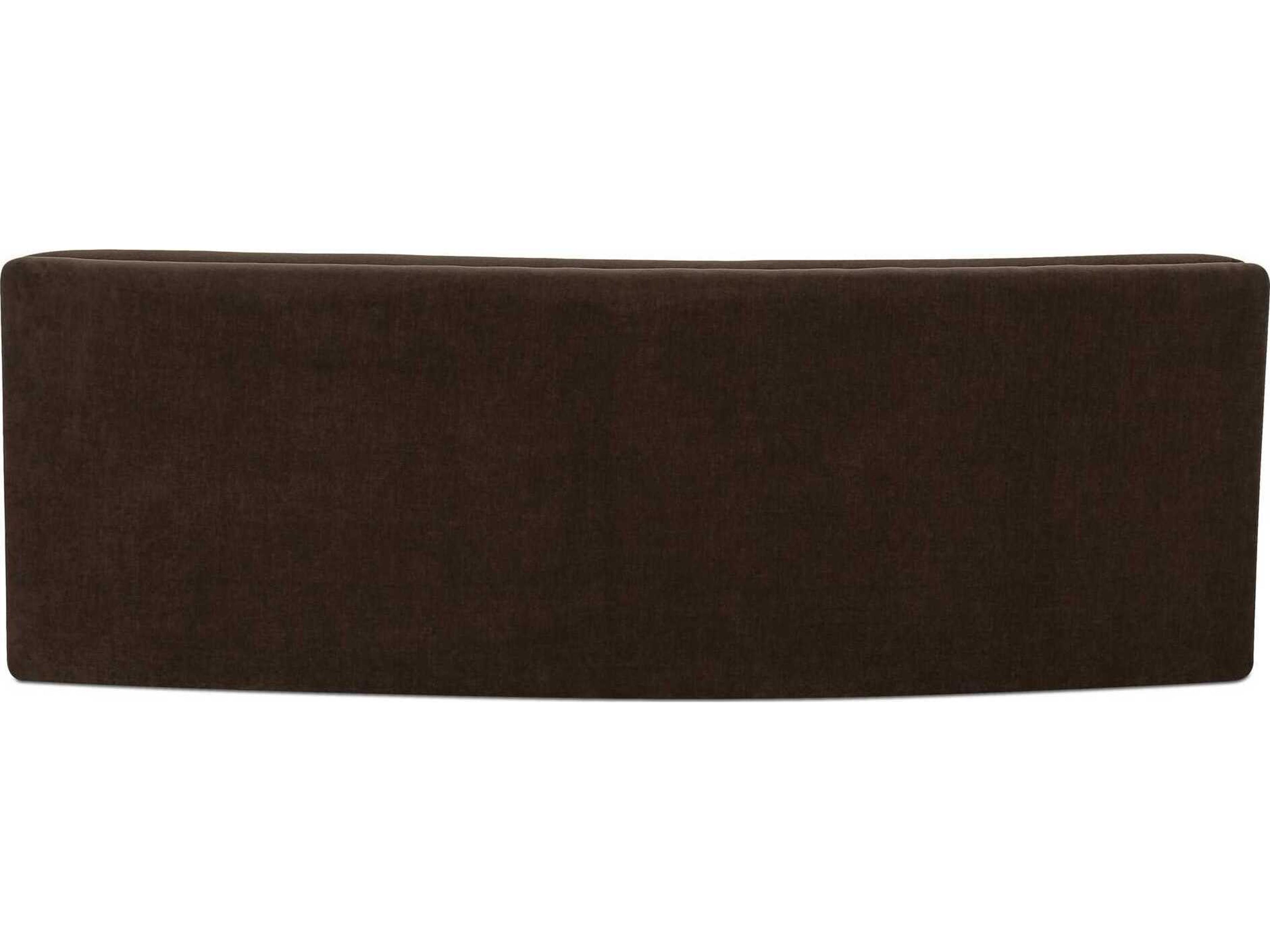 Moe's Home Naomi Brown Upholstered Concave Modular