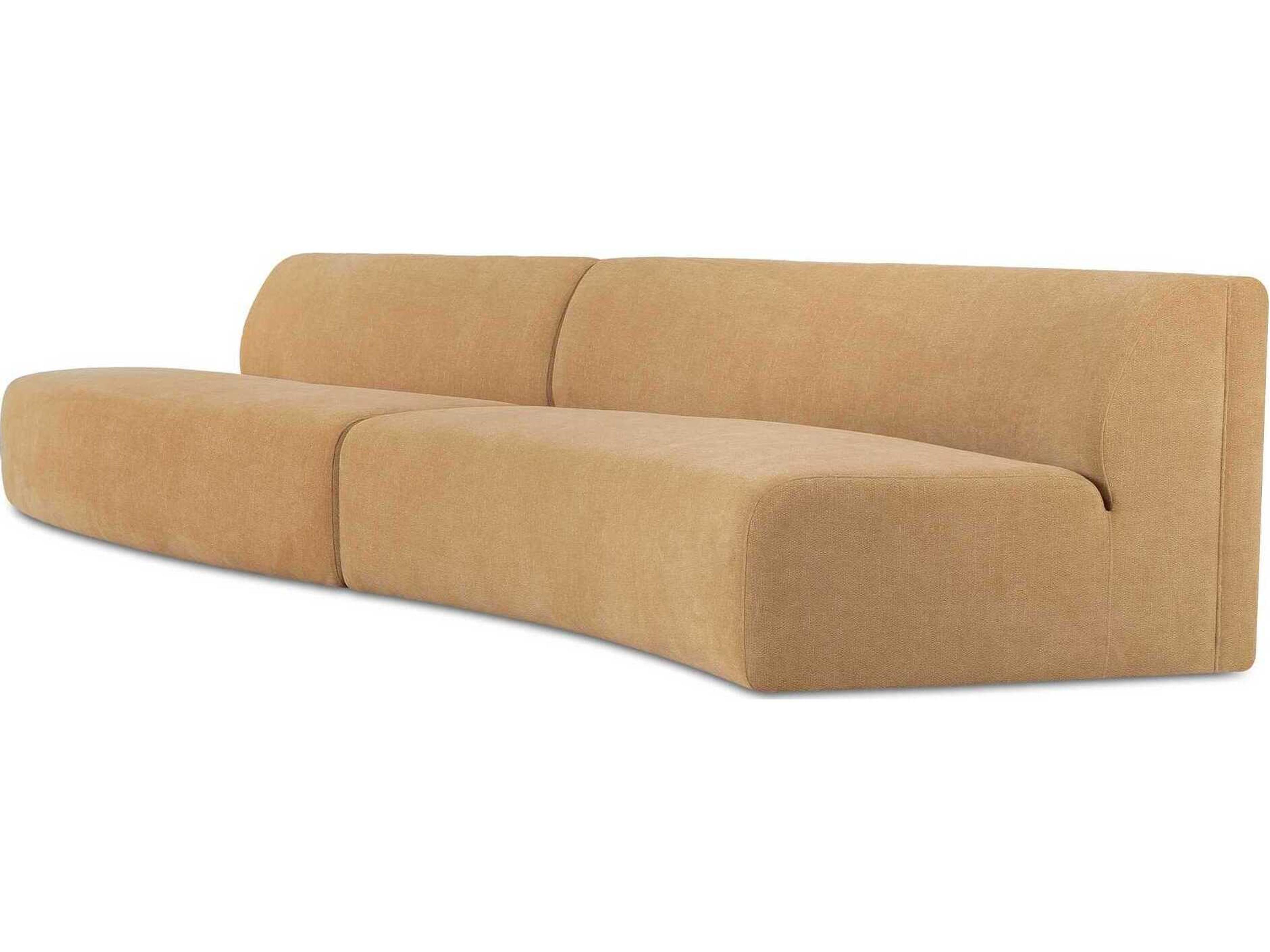 Moe's Home Naomi Upholstered Wave Sectional Sofa