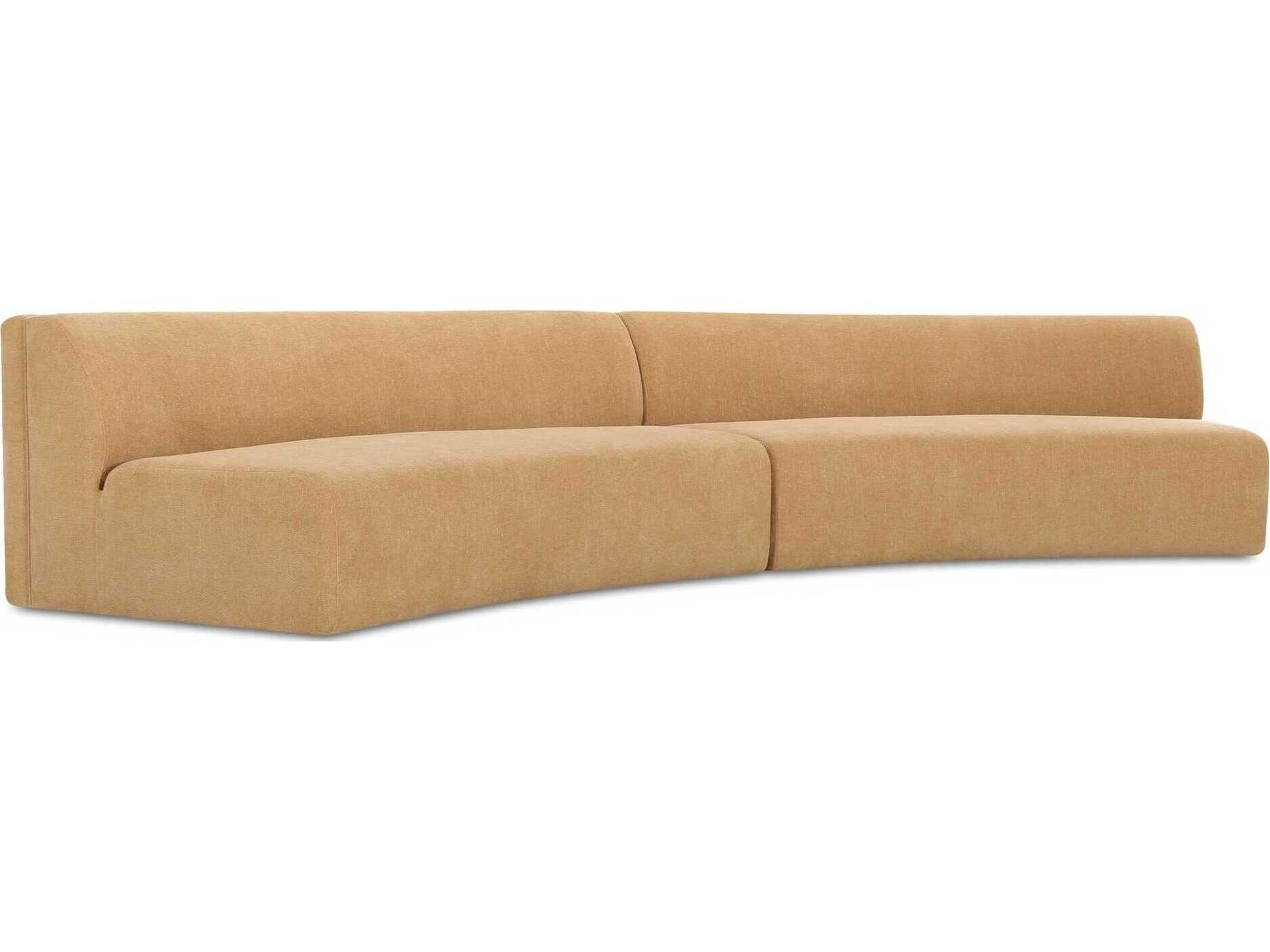 Naomi Upholstered Concave Sectional Sofa