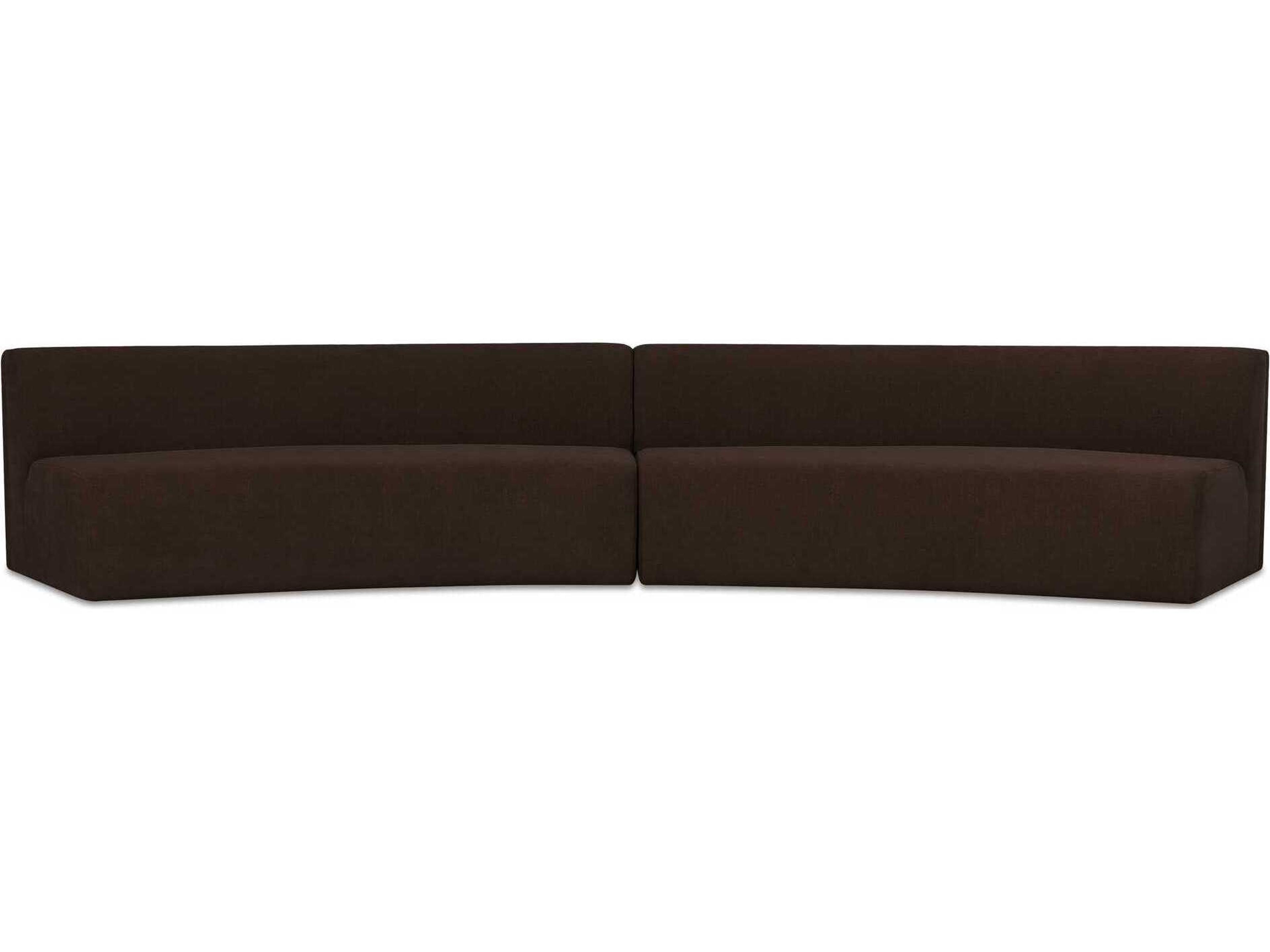 Moe's Home Naomi Upholstered Concave Sectional Sofa