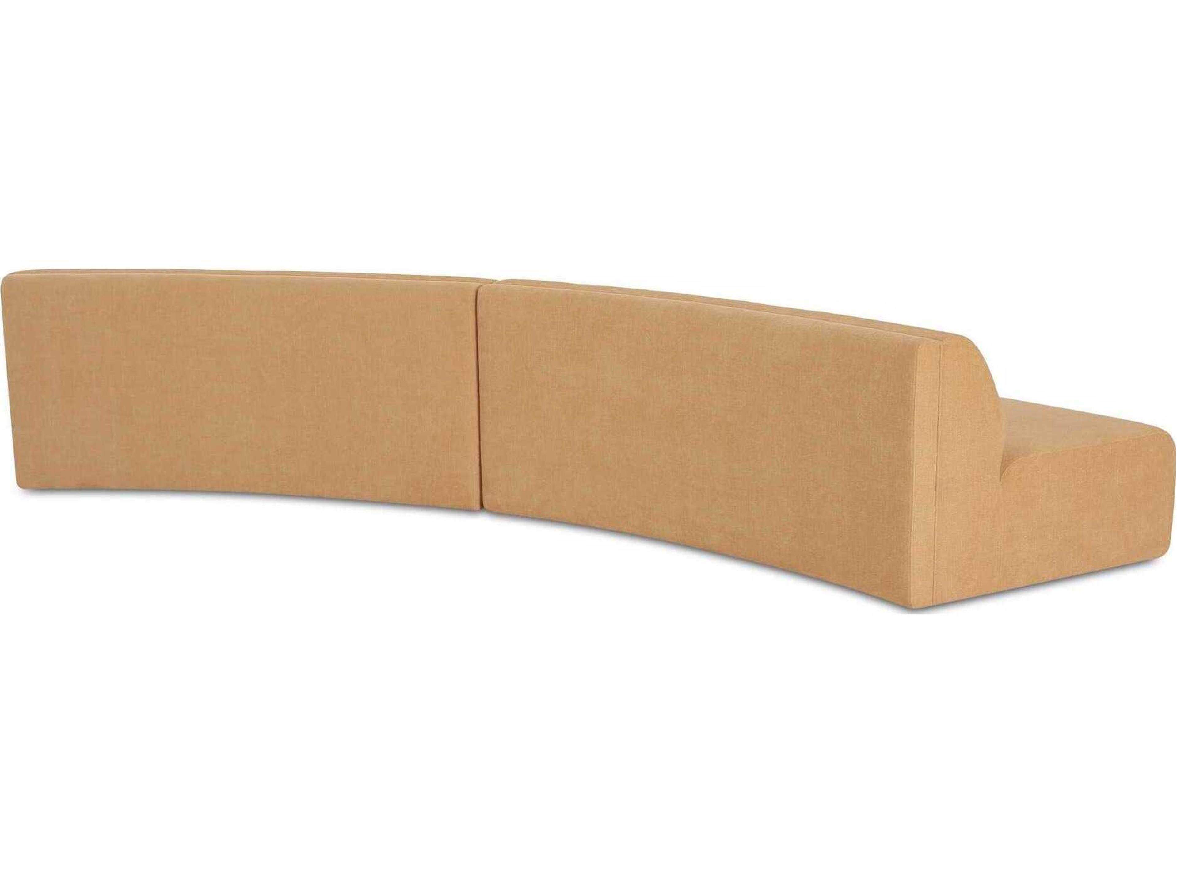 Moe's Home Naomi Upholstered Convex Sectional Sofa