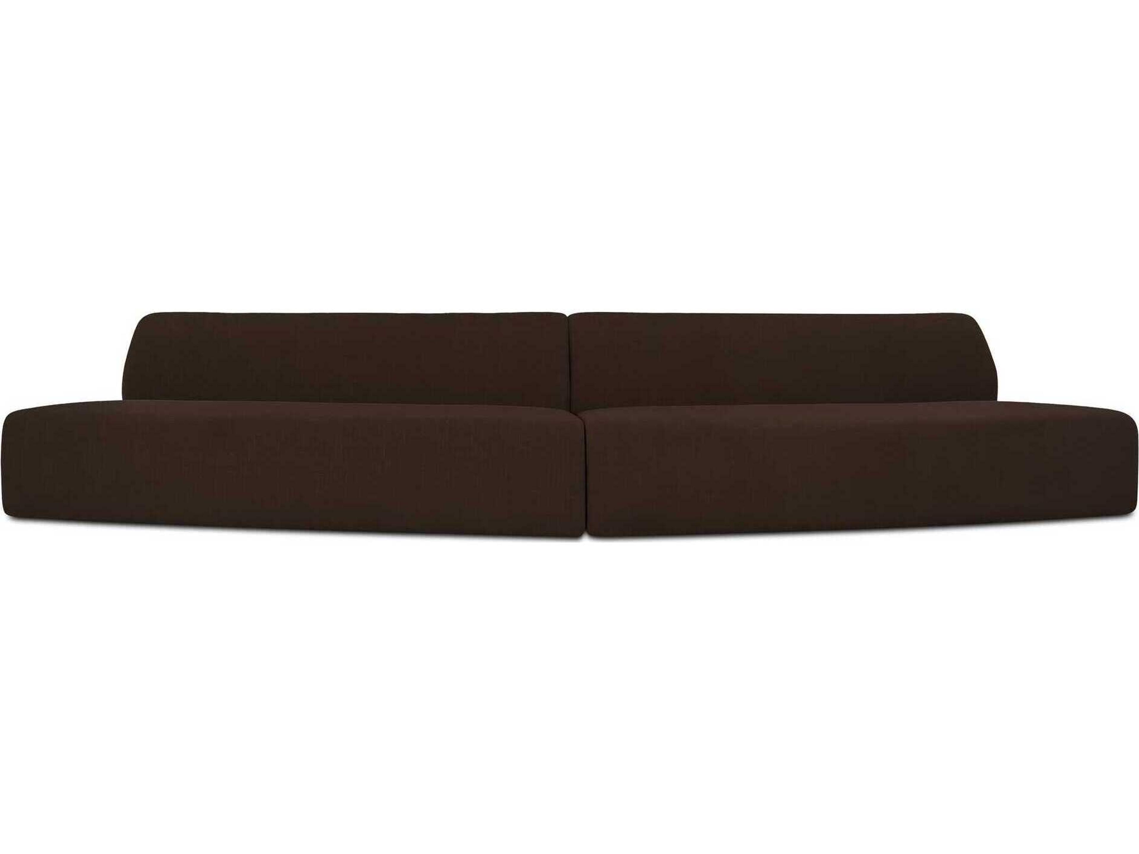Moe's Home Naomi Upholstered Convex Sectional Sofa