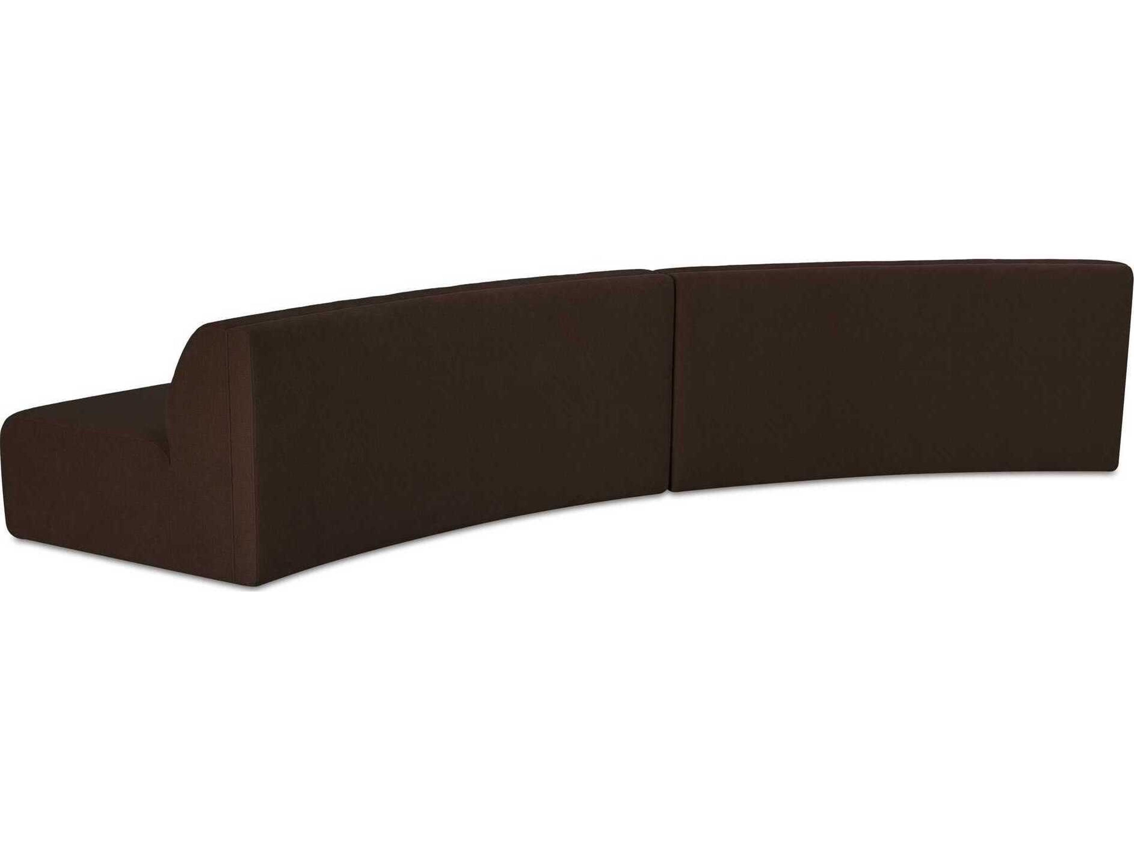 Moe's Home Naomi Upholstered Convex Sectional Sofa