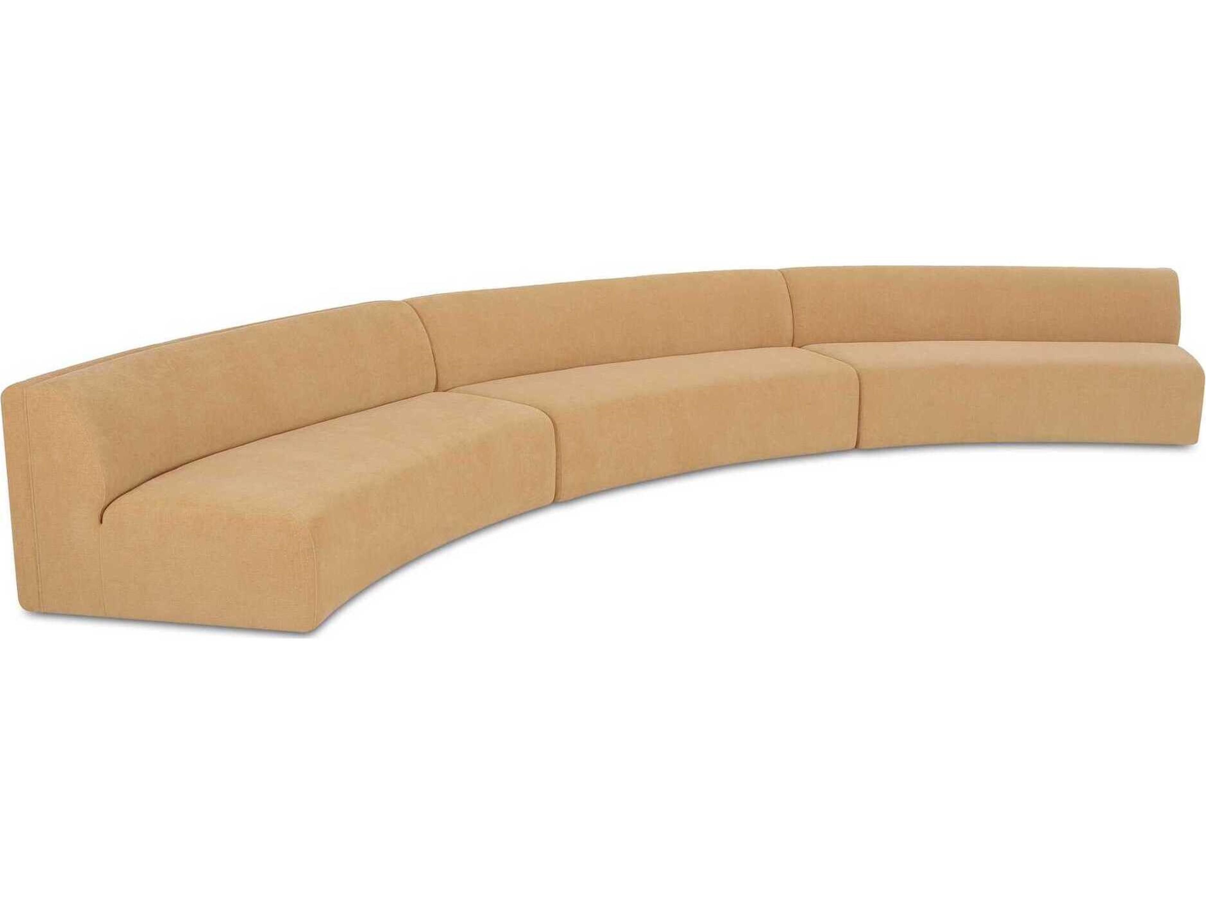 Naomi Upholstered Concave Sectional Sofa