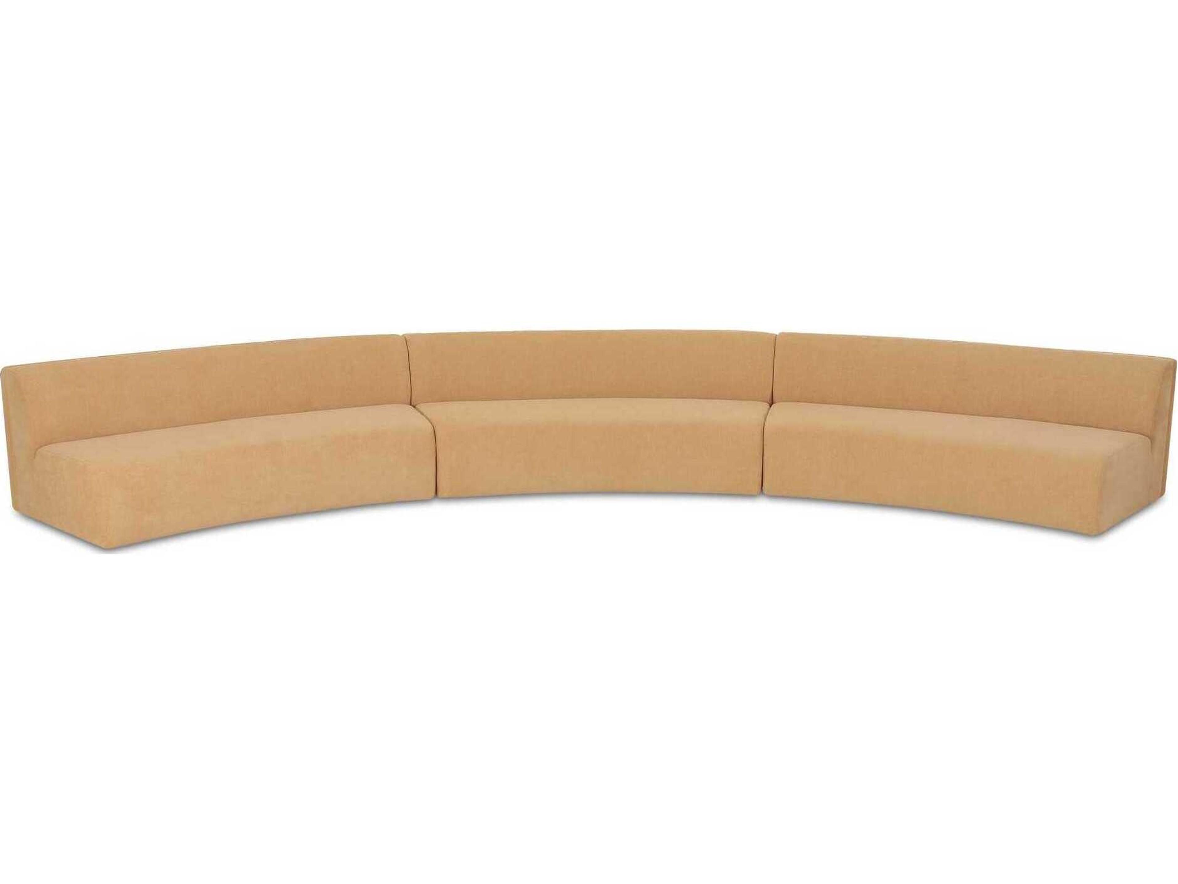 Moe's Home Naomi Upholstered Concave Sectional Sofa