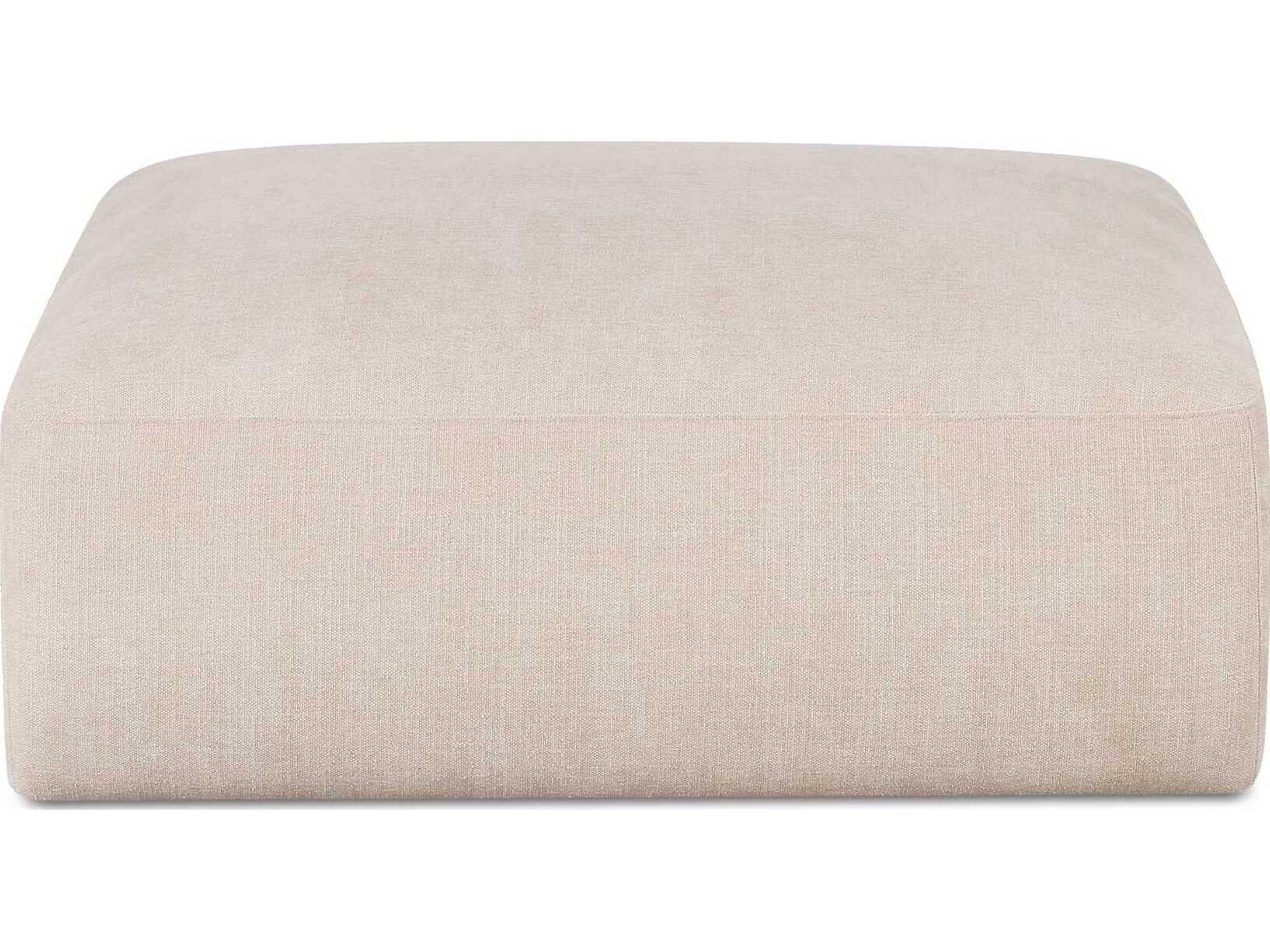 Moe's Home Matina Beige Upholstered Ottoman