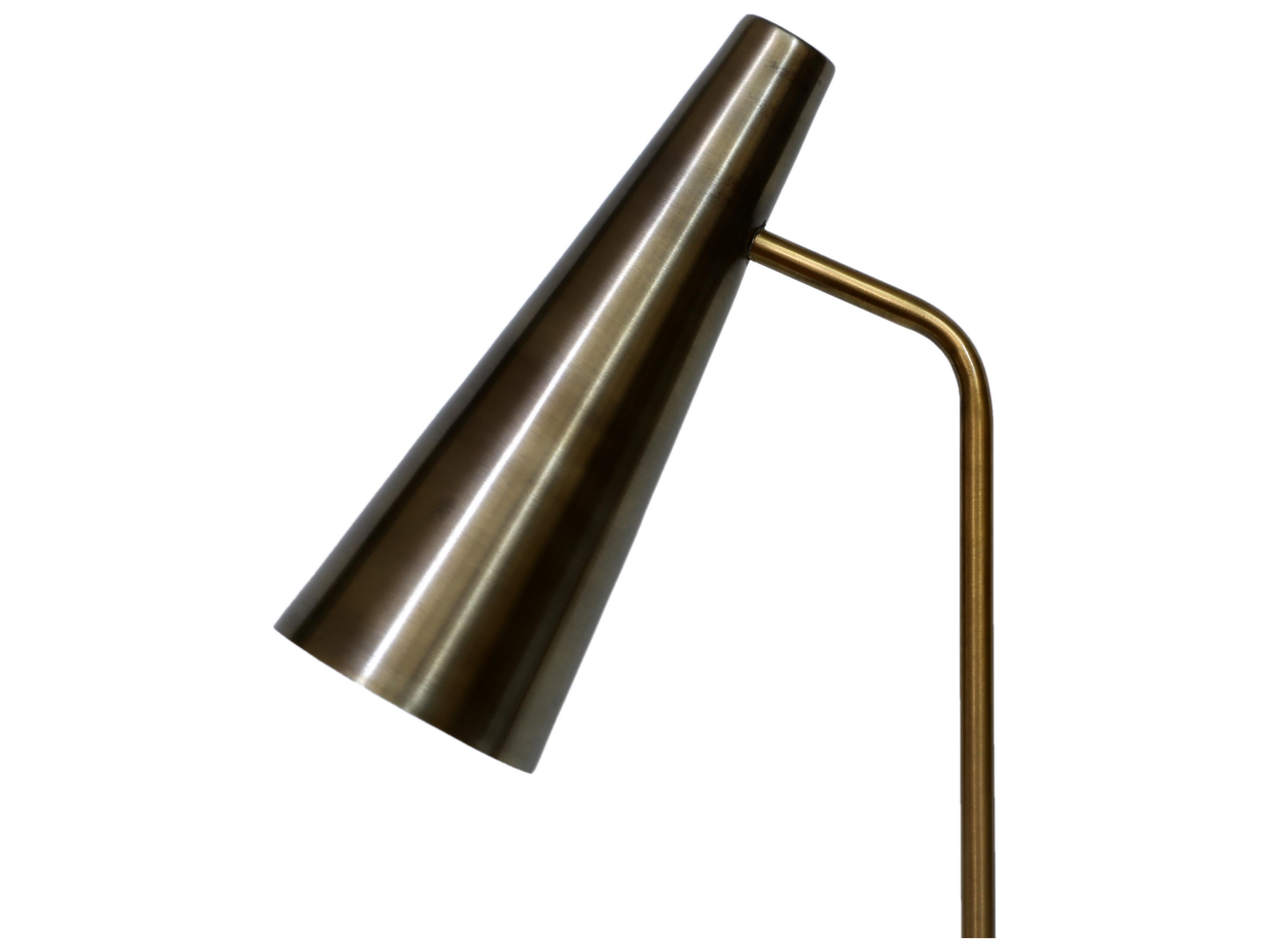 Moe's Home Trumpet LED Antique Brass Desk Lamp