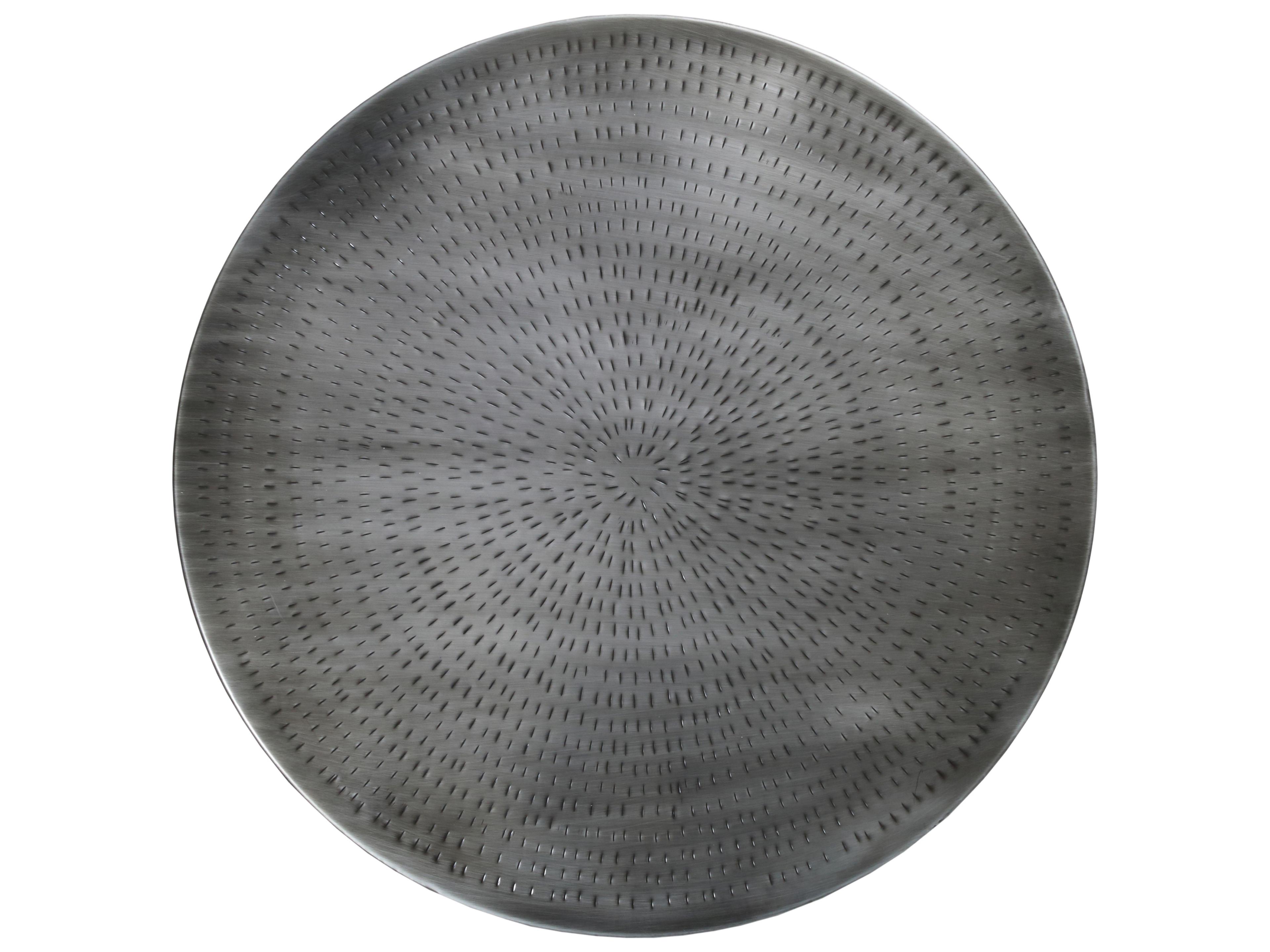 Moe's Home Conga Round Metal Antique Nickel Coffee Table