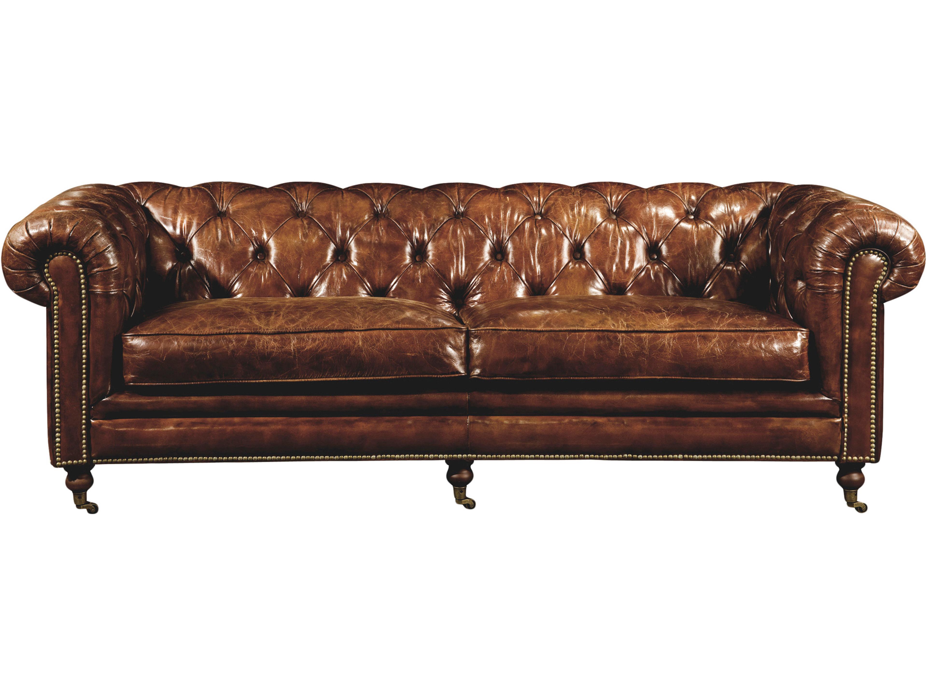 Birmingham Leather Sofa Classic Tufted Chesterfield