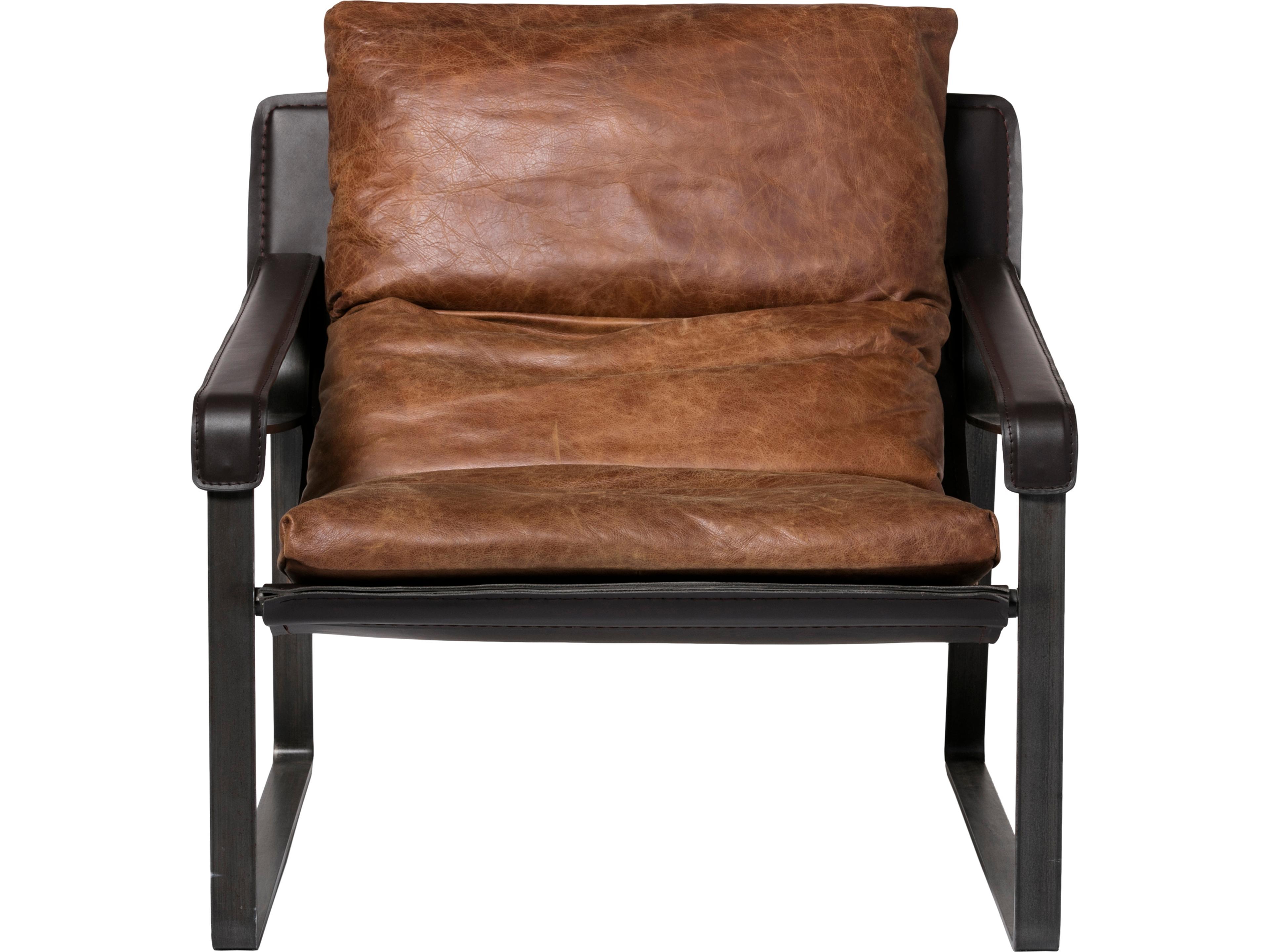Connor Leather Club Chair Modern Accent