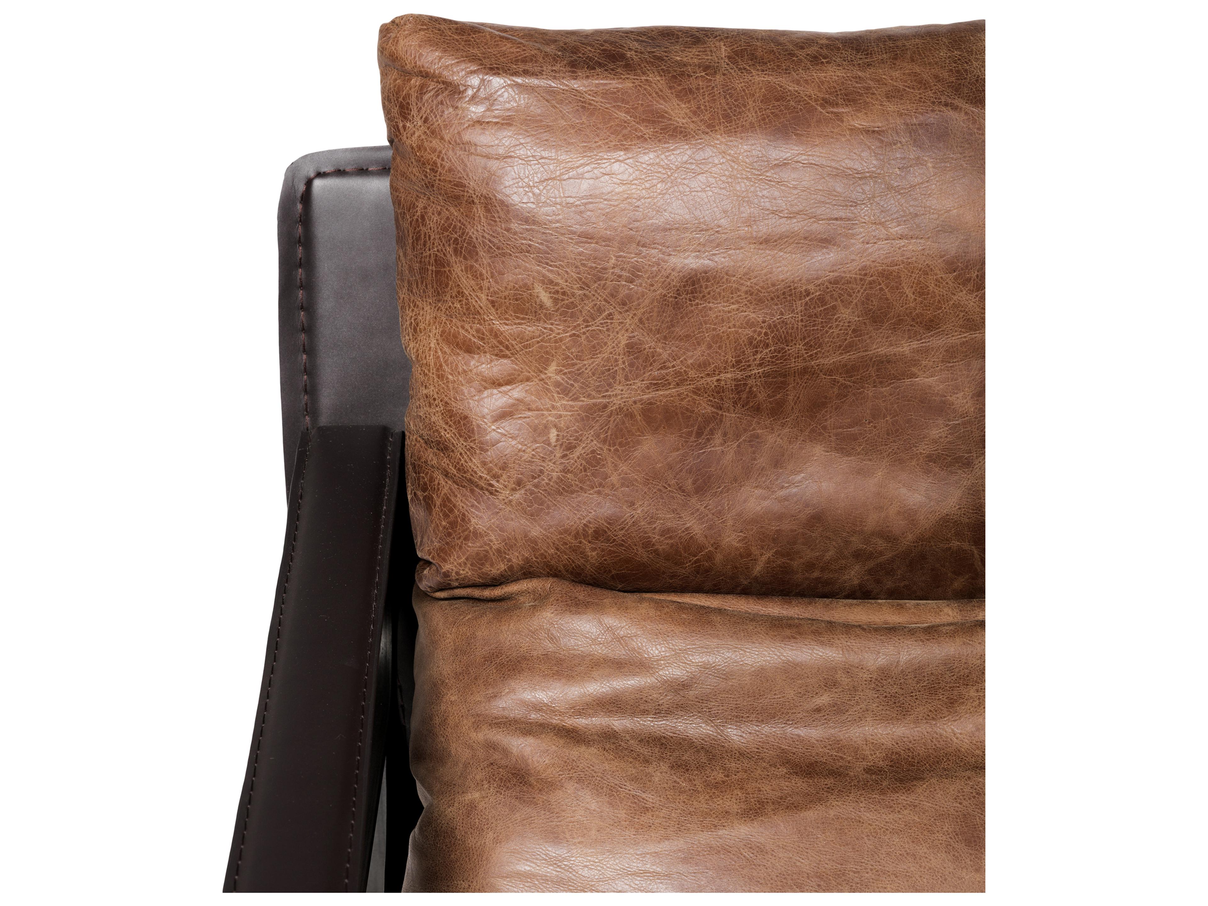 Moe's Home Connor Brown Leather Accent Chair