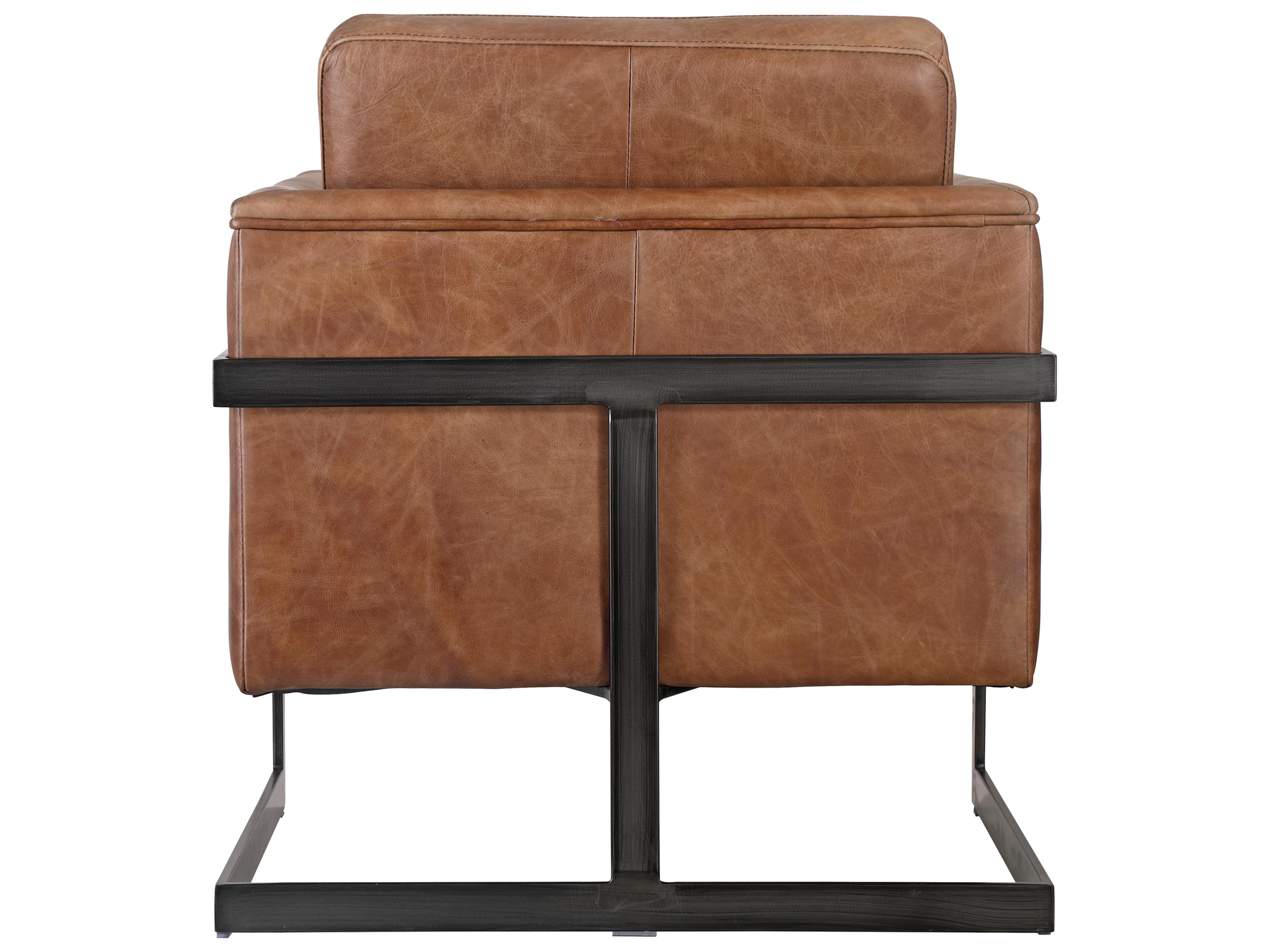 Moe's Home Brown Leather Club Chair