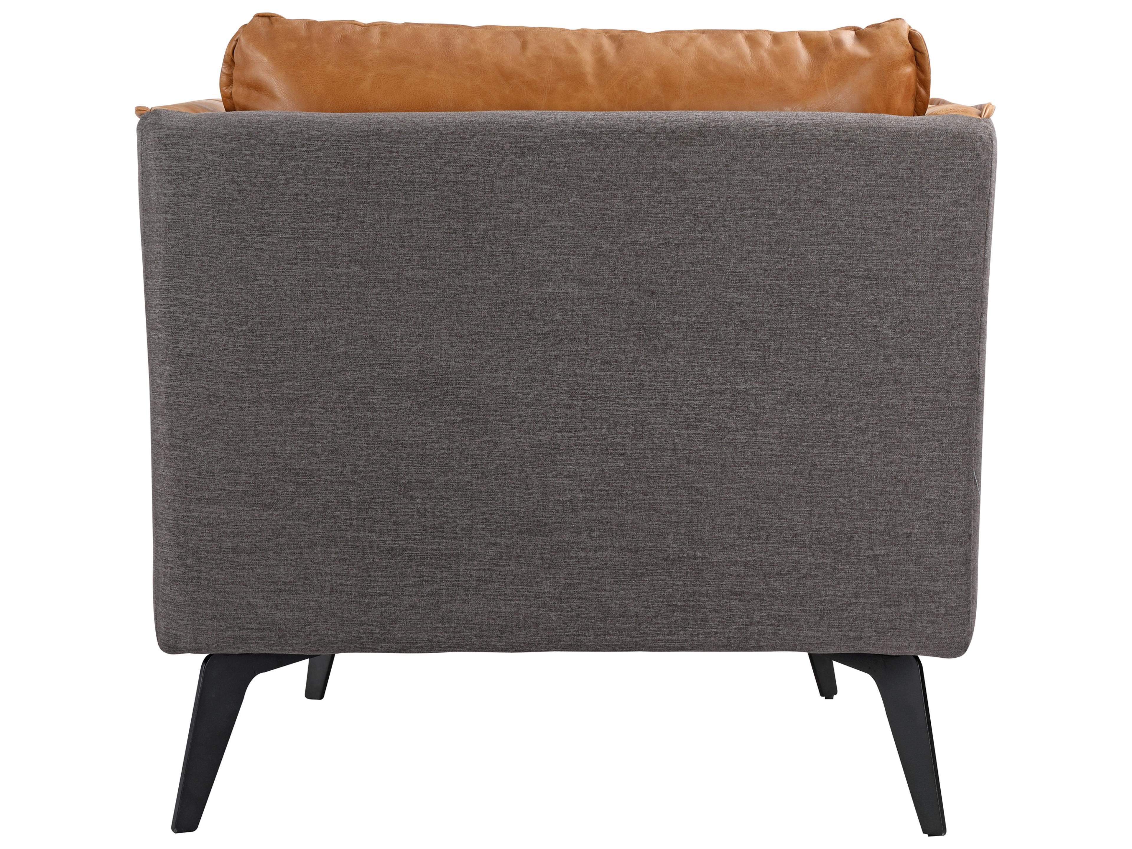 Moe's Home Messina Brown Leather Accent Chair