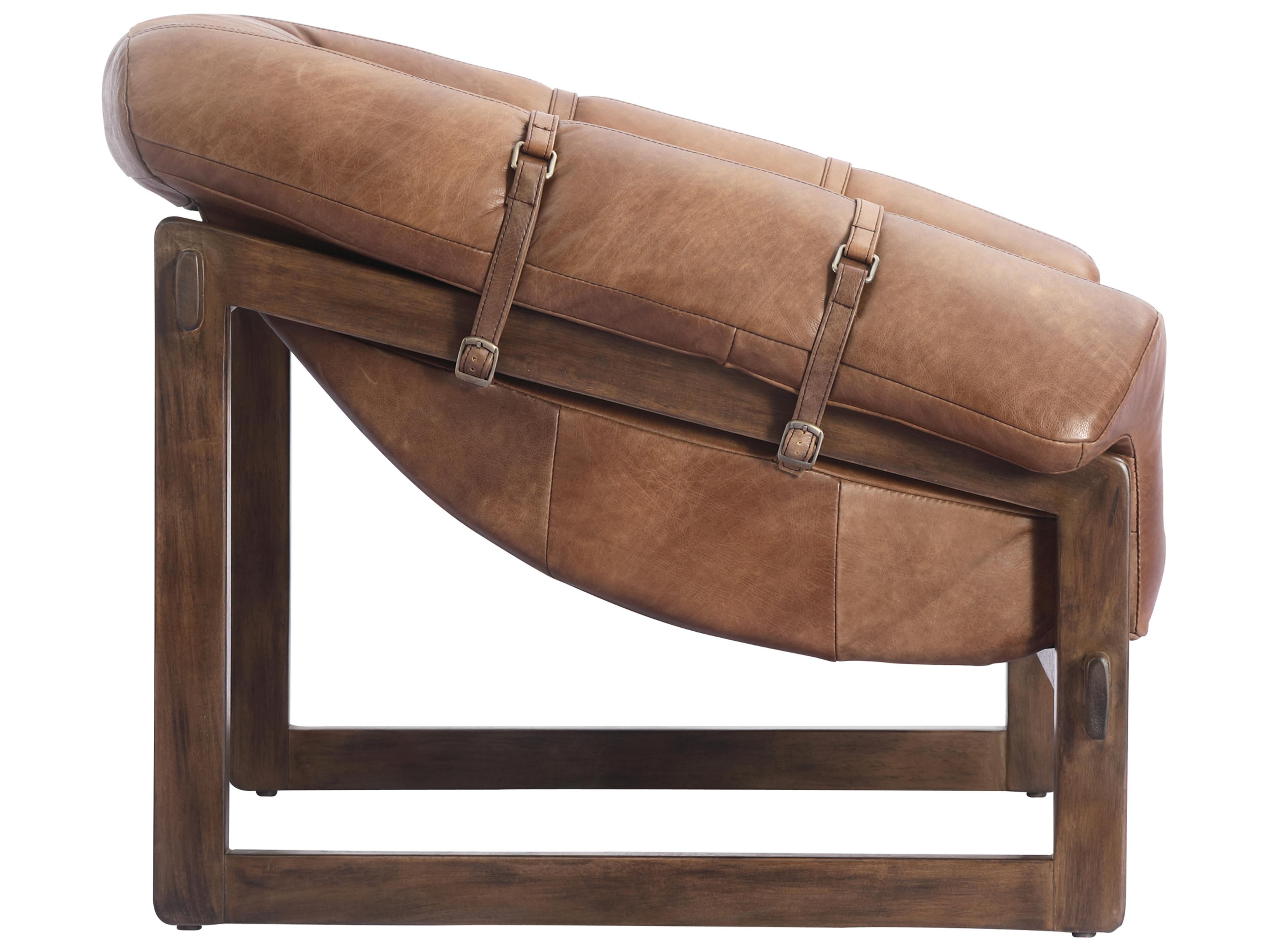 Moe's Home Bellos Brown Leather Accent Chair