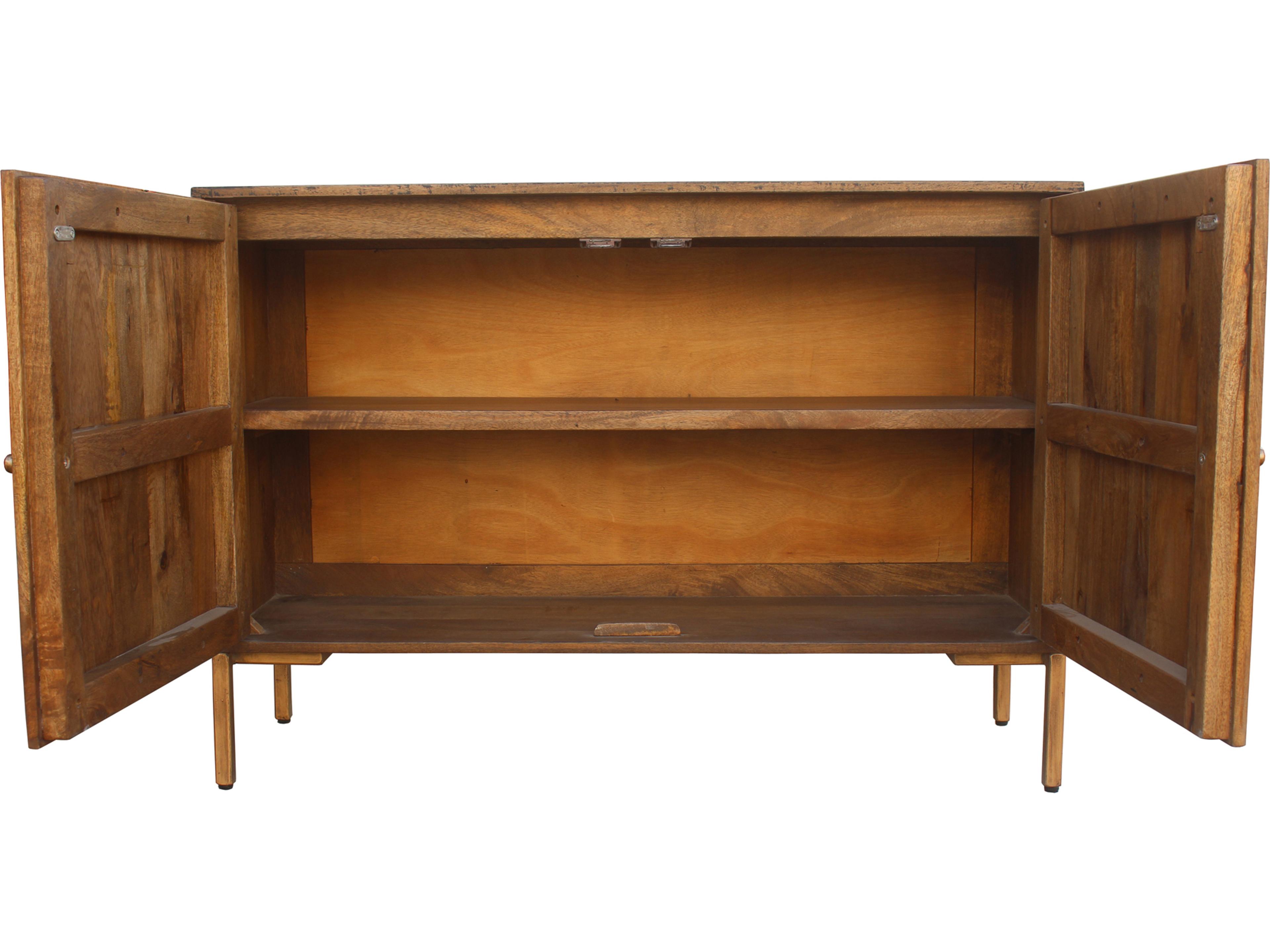 Moe's Home Artists 48" Mango Wood Black Gold Sideboard