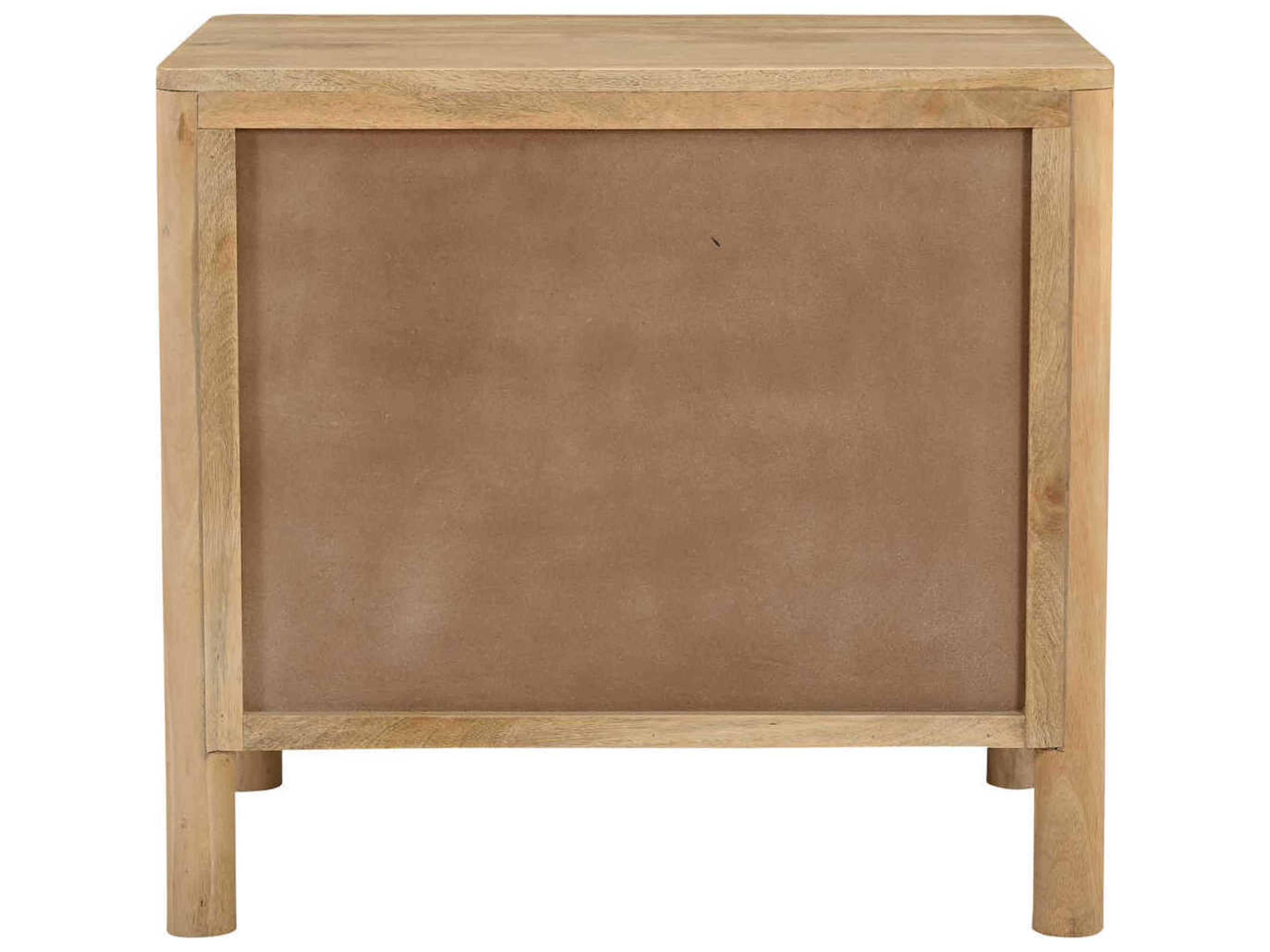 Moe's Home Fulton 2-Drawers Mango Wood Nightstand