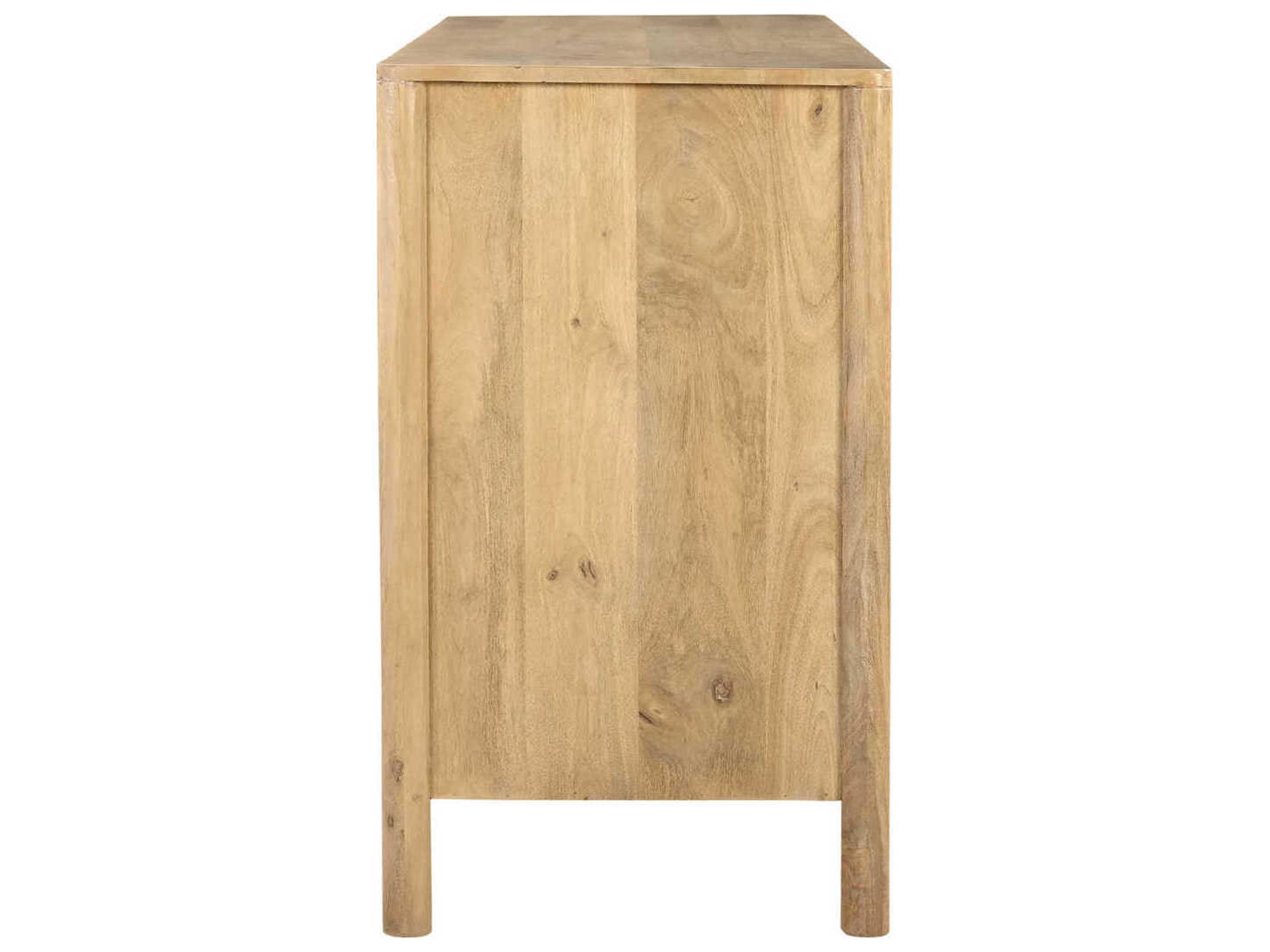 Moe's Home Fulton 6-Drawers Mango Wood Double Dresser