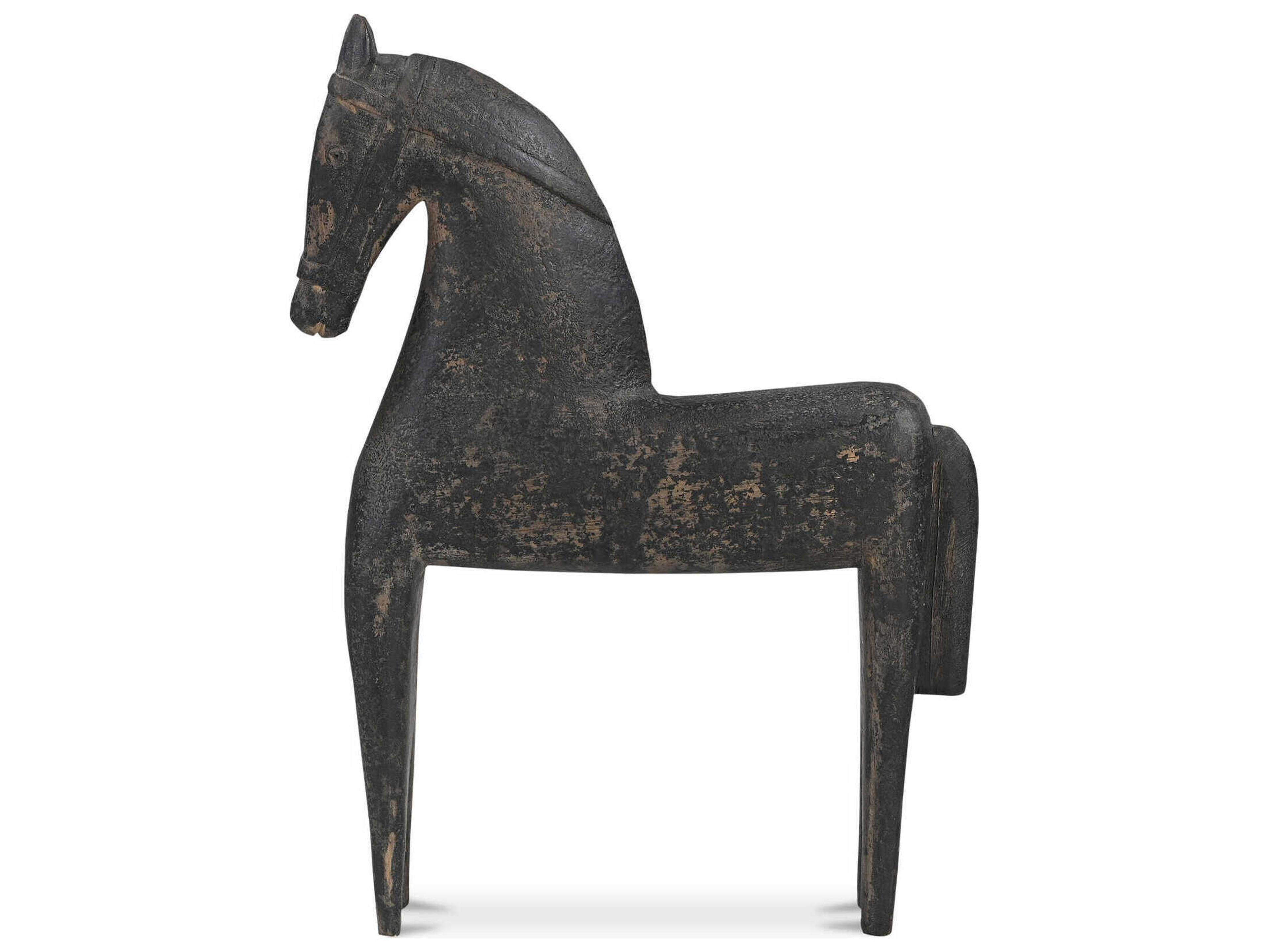 Moe's Home Gallant Black Wooden Sculpture