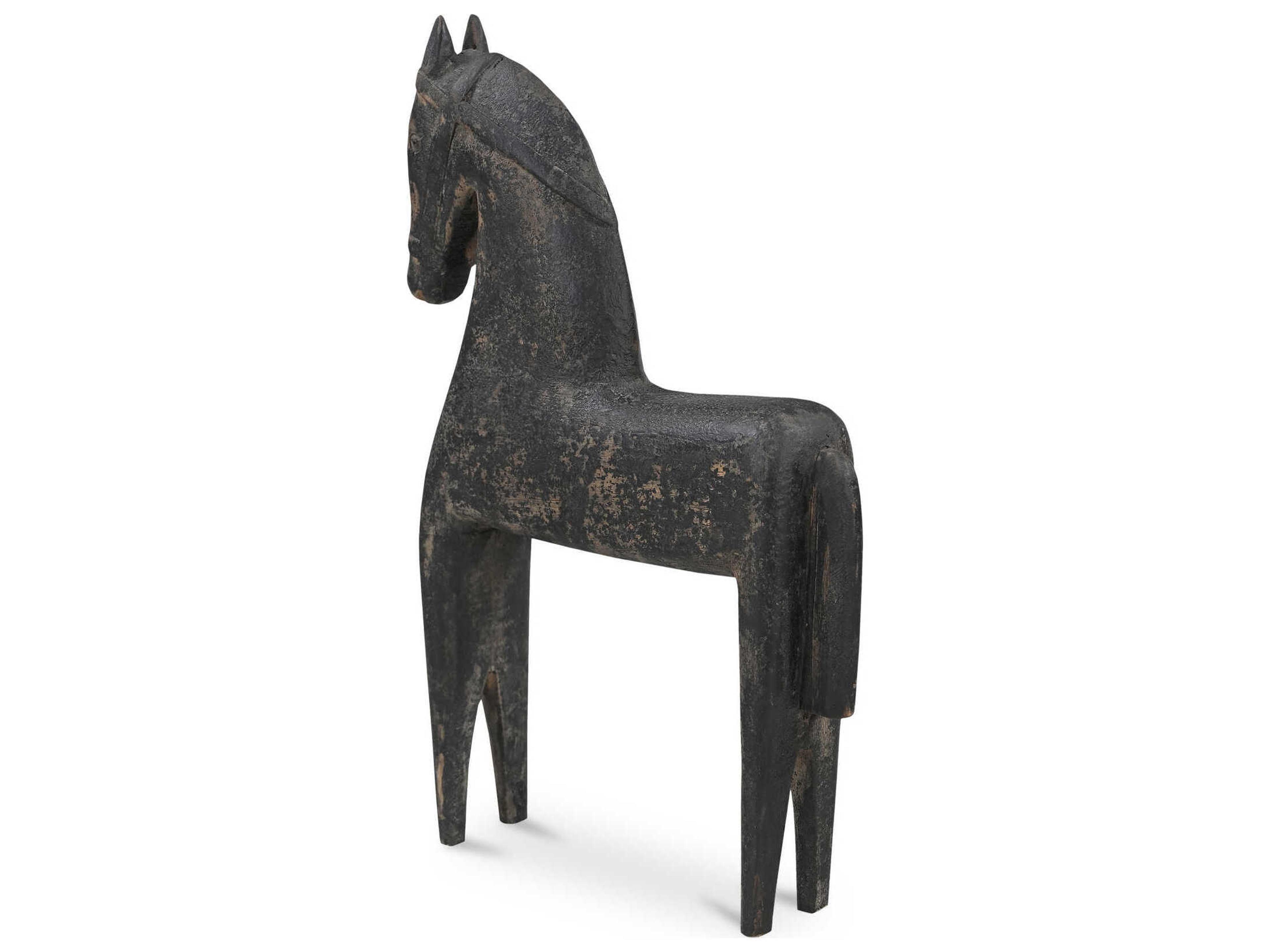 Moe's Home Gallant Black Wooden Sculpture