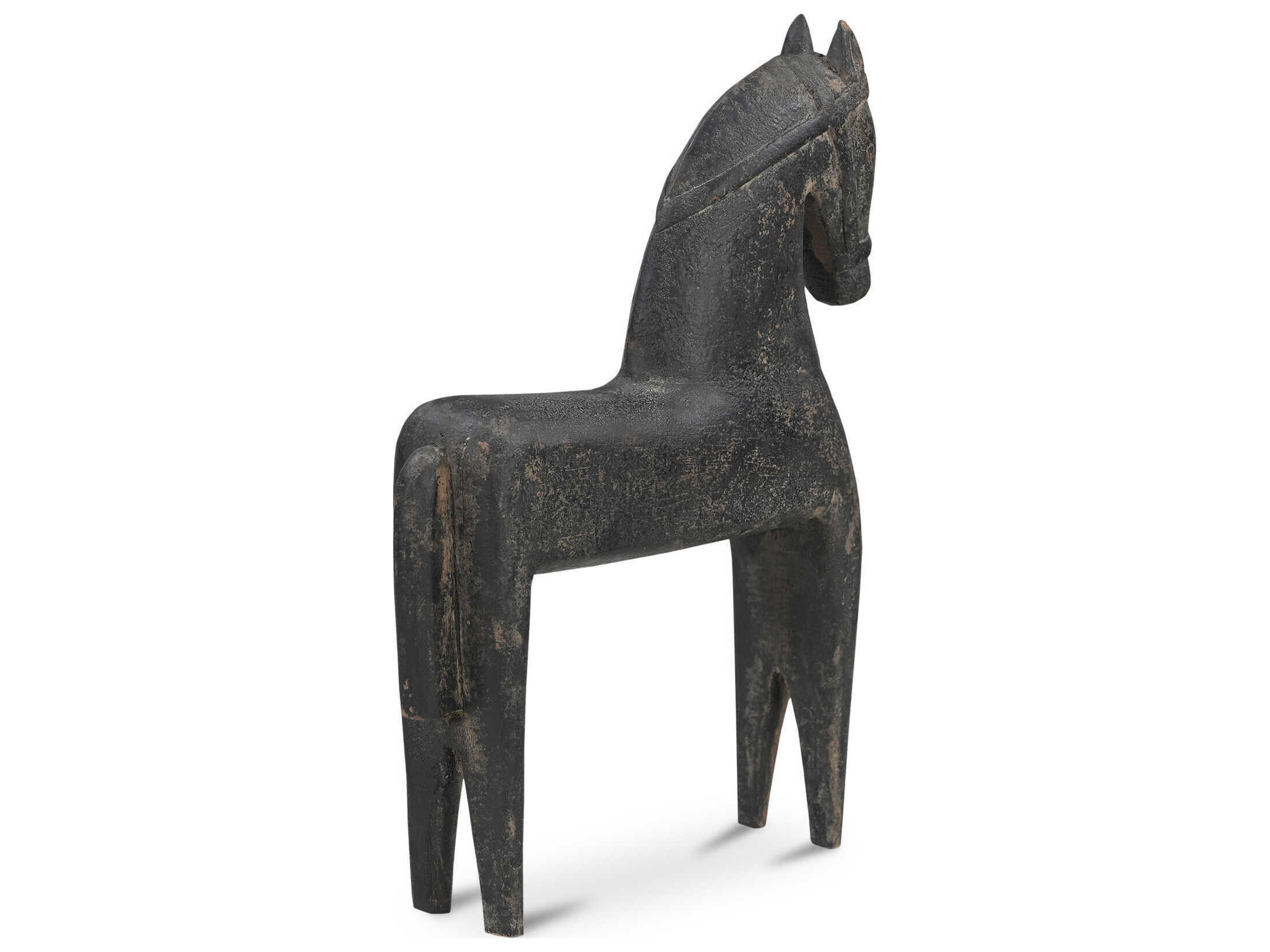 Moe's Home Gallant Black Wooden Sculpture