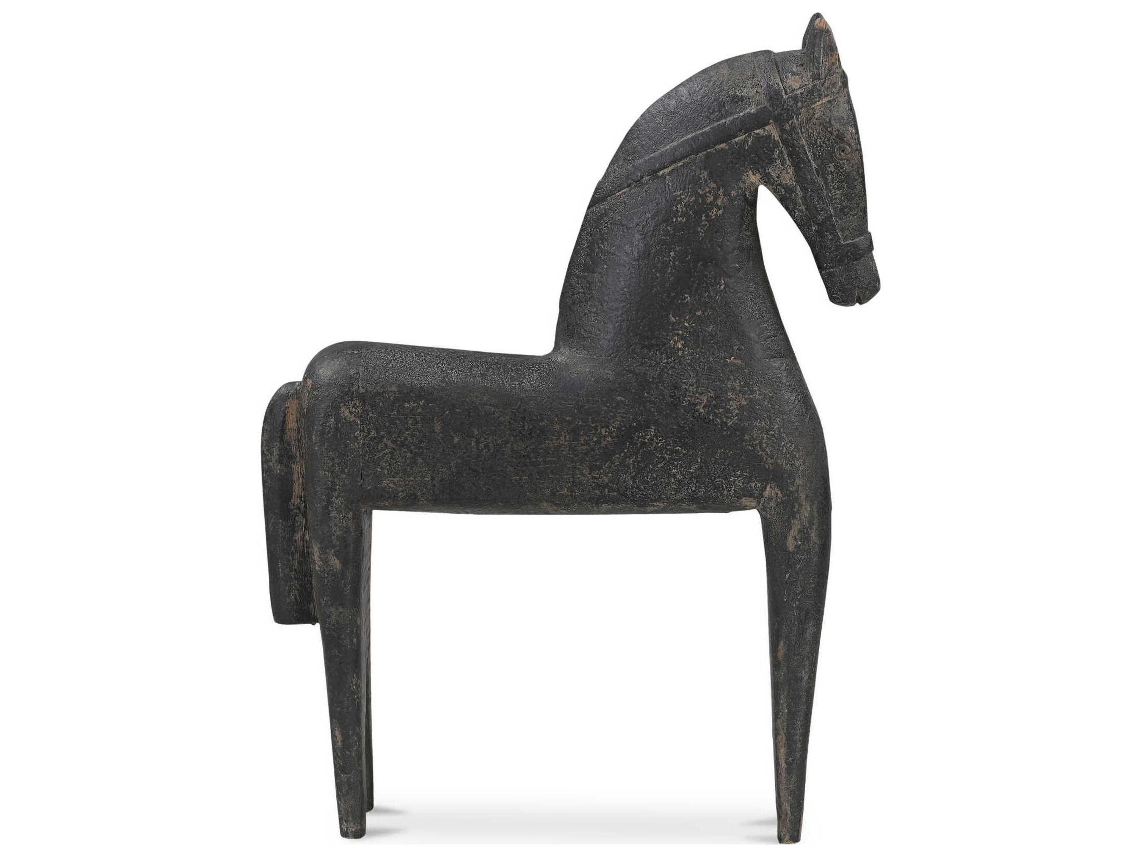 Moe's Home Gallant Black Wooden Sculpture