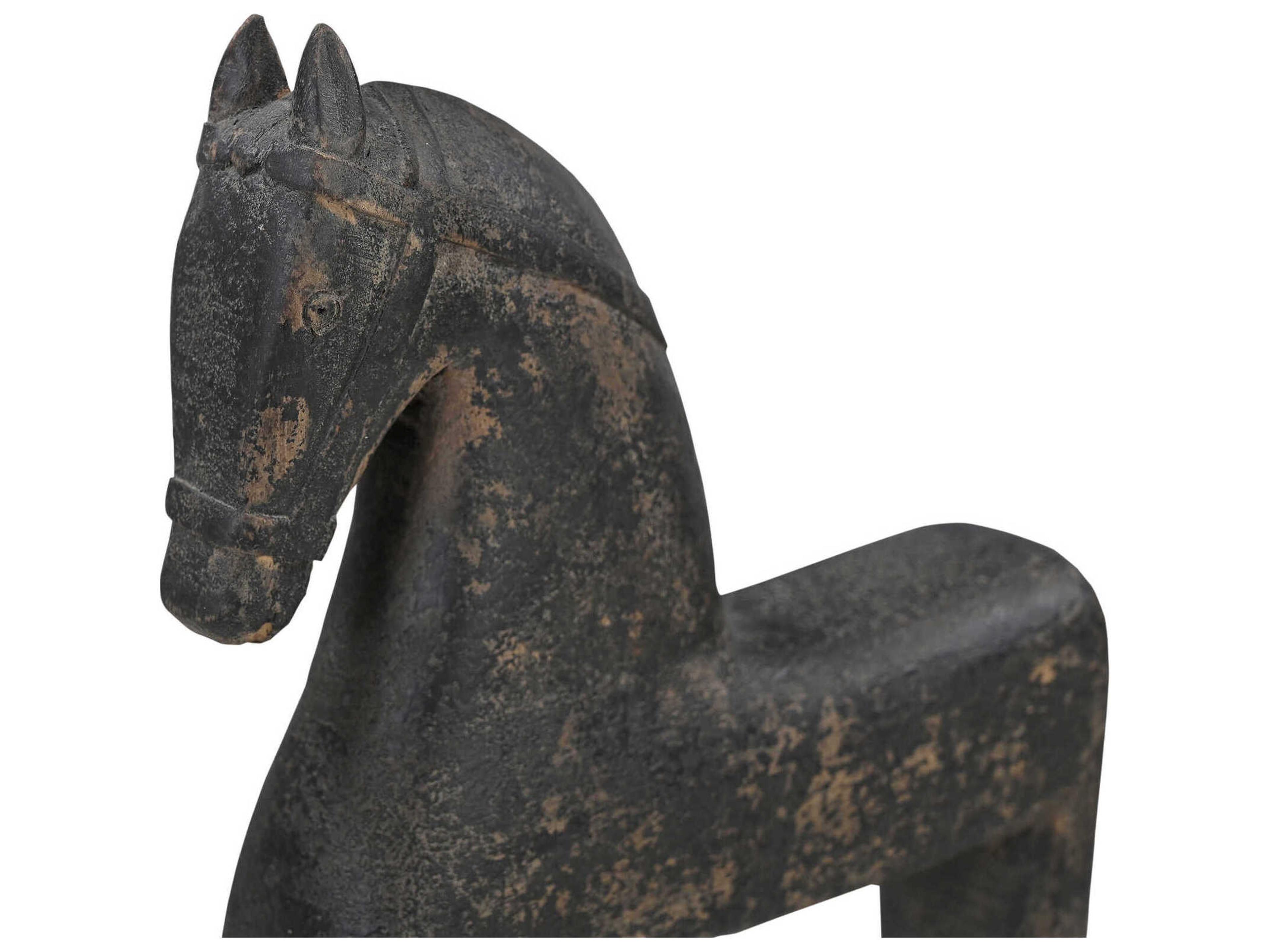 Moe's Home Gallant Black Wooden Sculpture