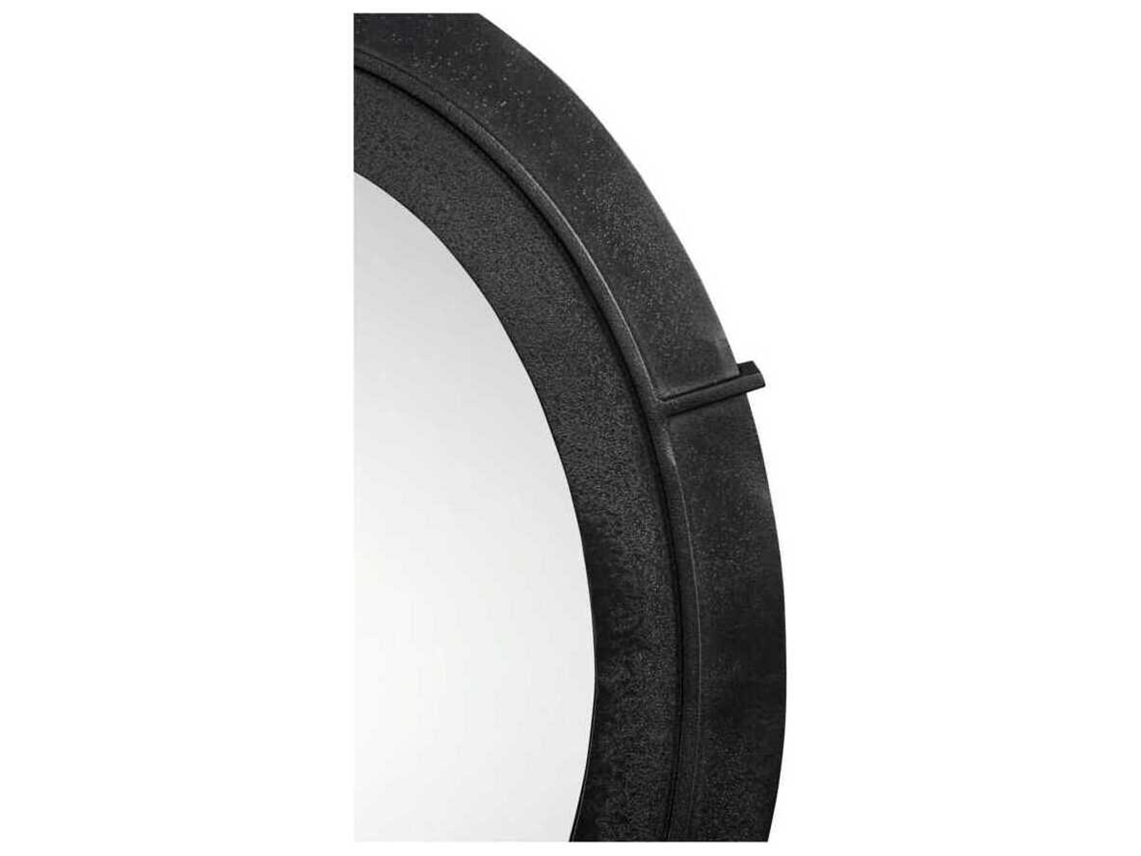 Moe's Home Antoni Black Oval Wall Mirror