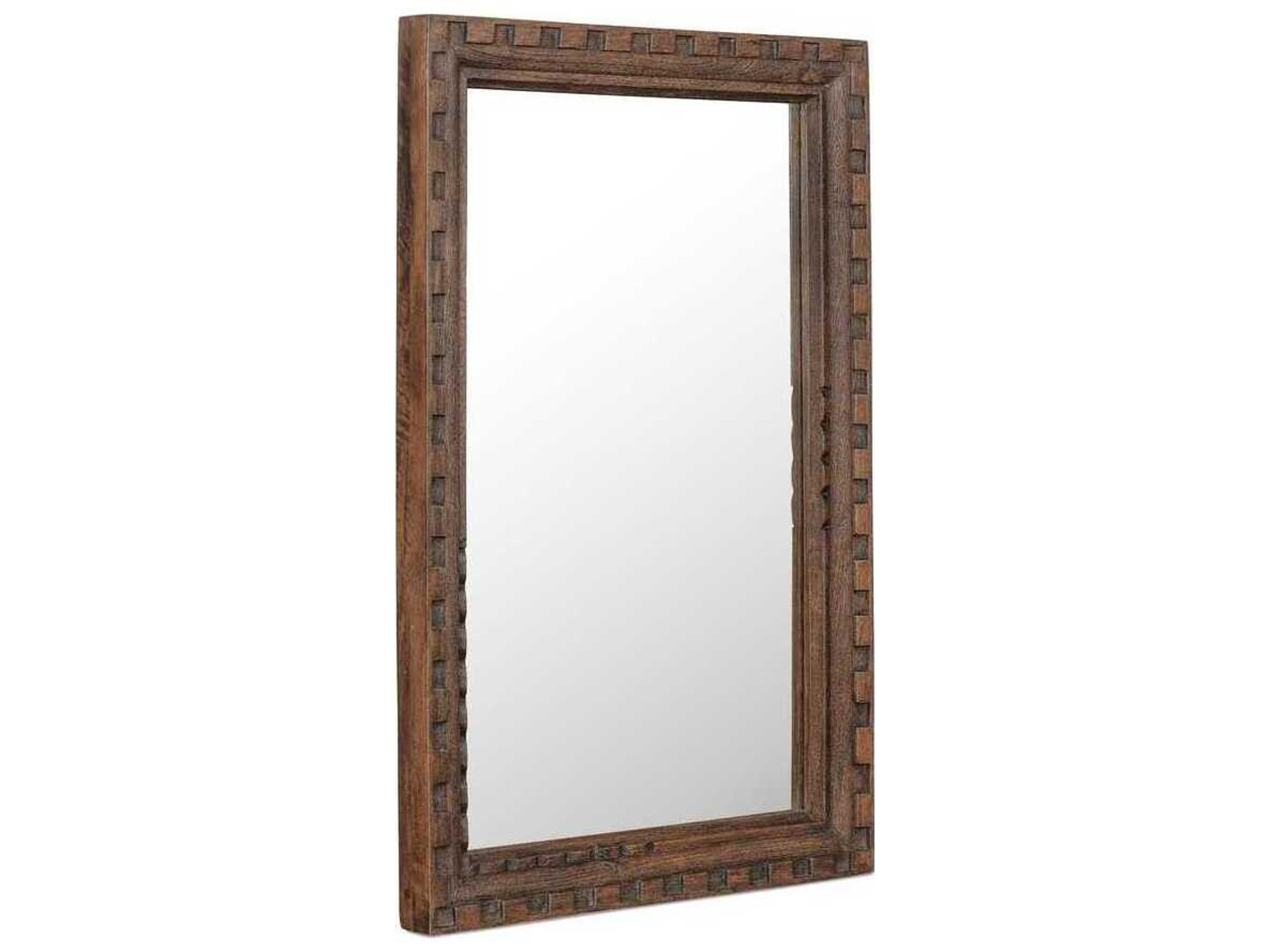 Moe's Home Holland Brown Rectangular Wall Mirror