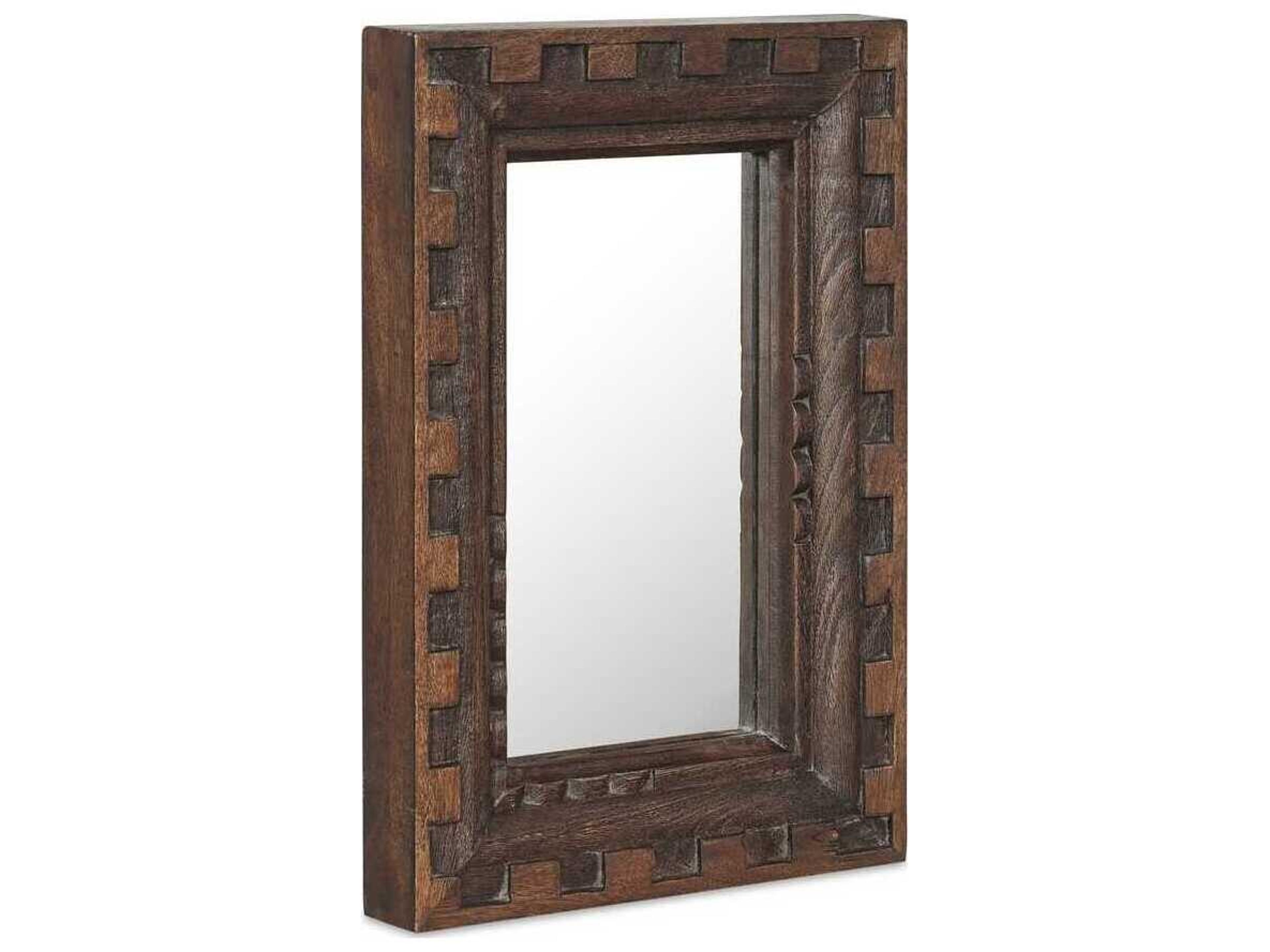 Moe's Home Holland Brown Rectangular Wall Mirror