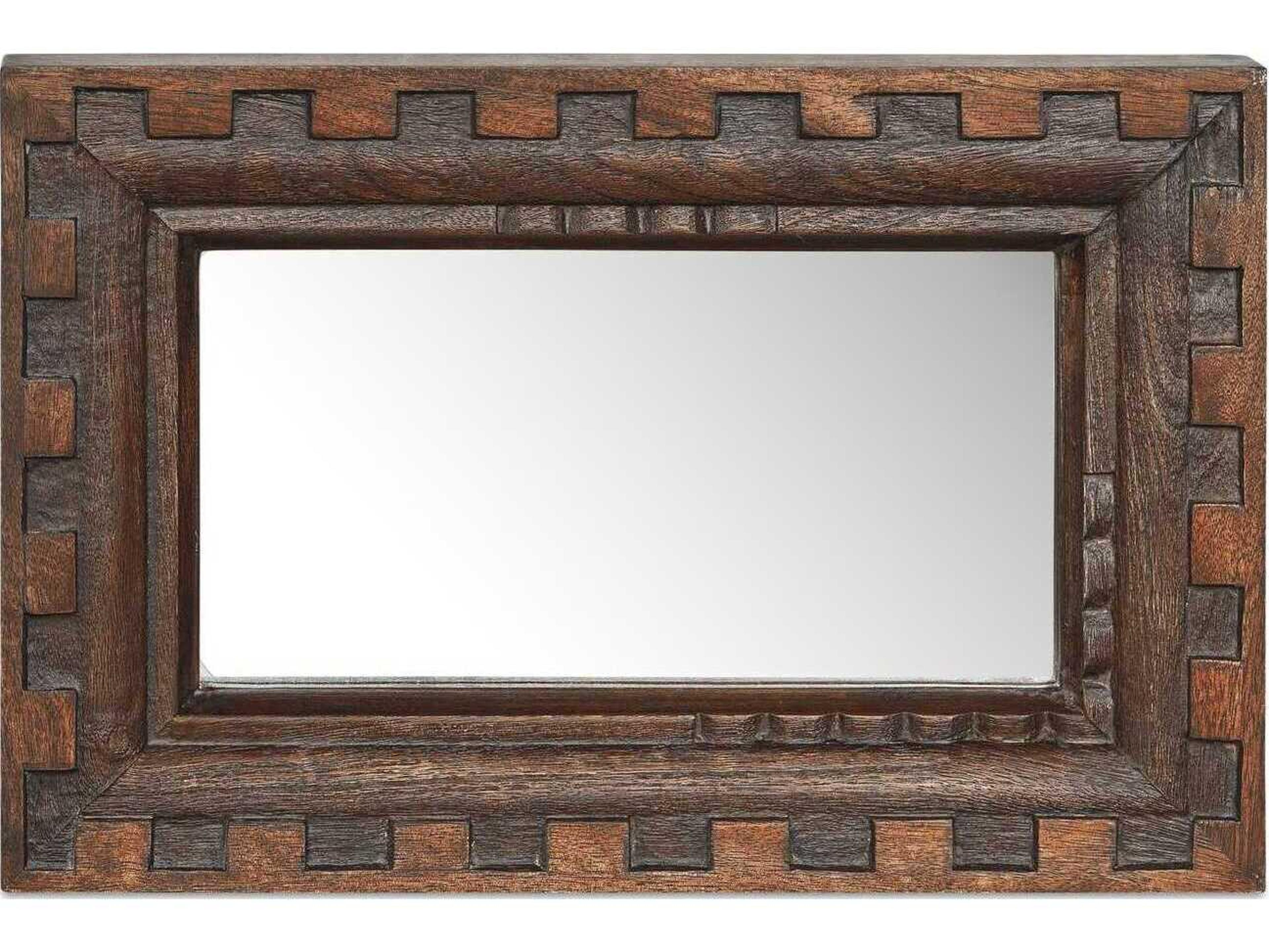 Moe's Home Holland Brown Rectangular Wall Mirror