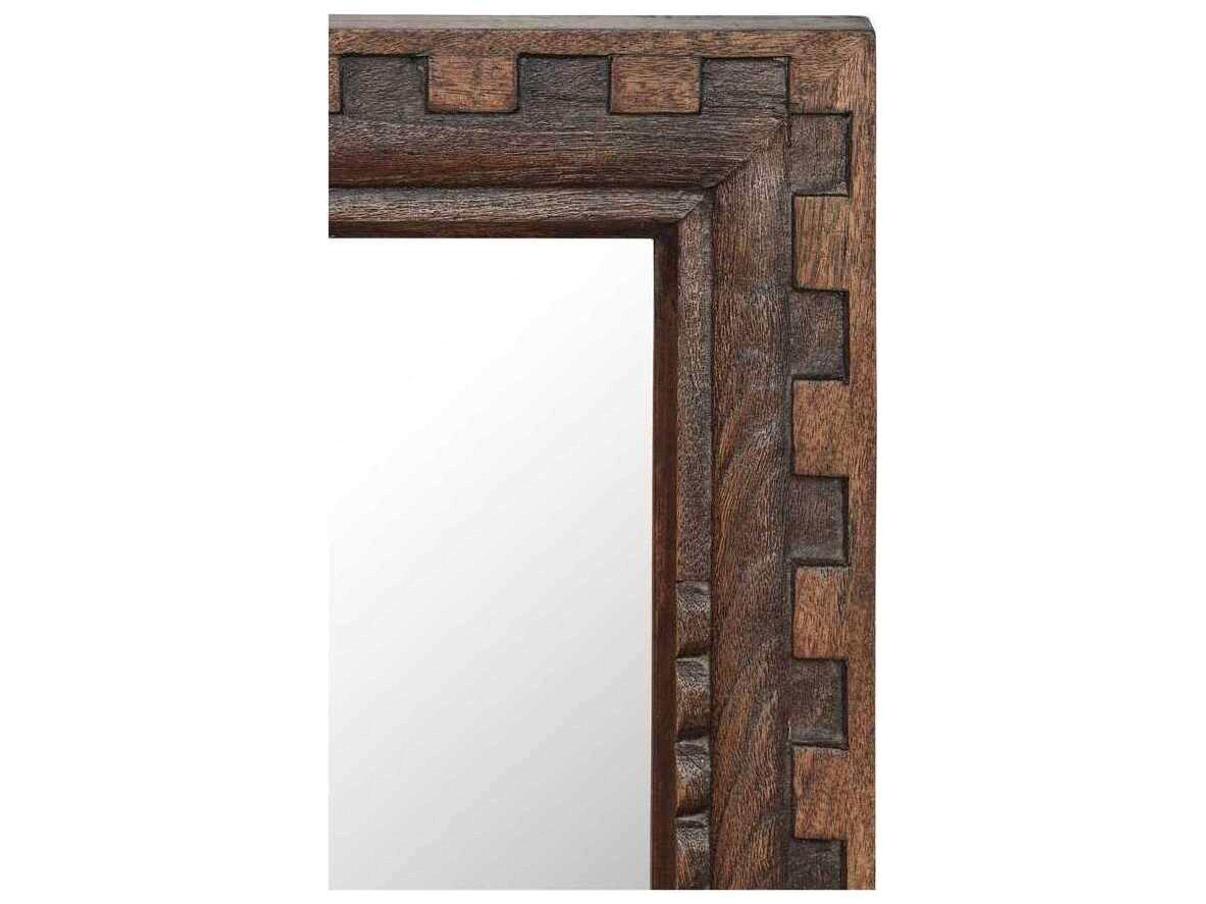 Moe's Home Holland Brown Rectangular Wall Mirror