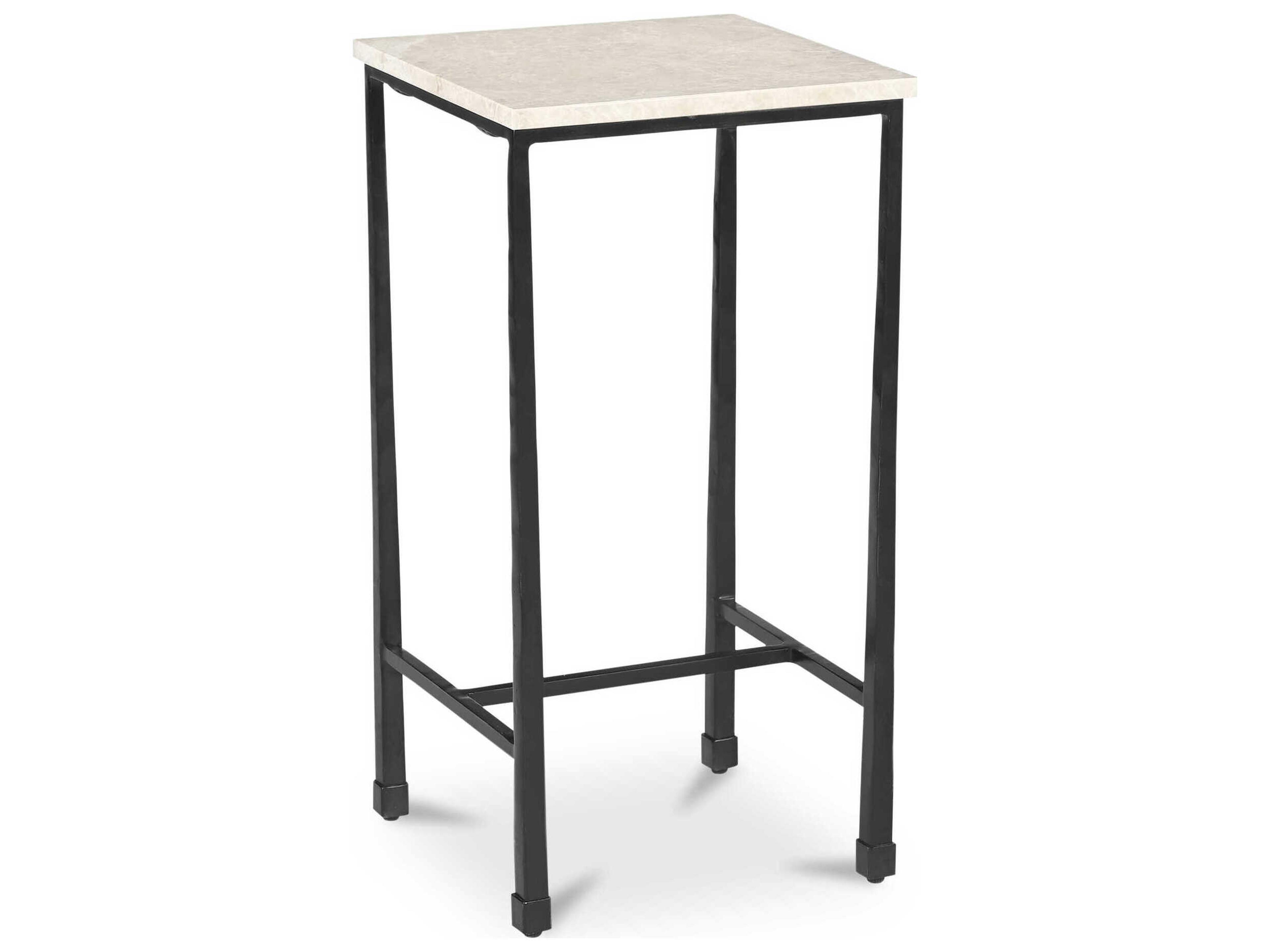 River Square Marble Beige End Table