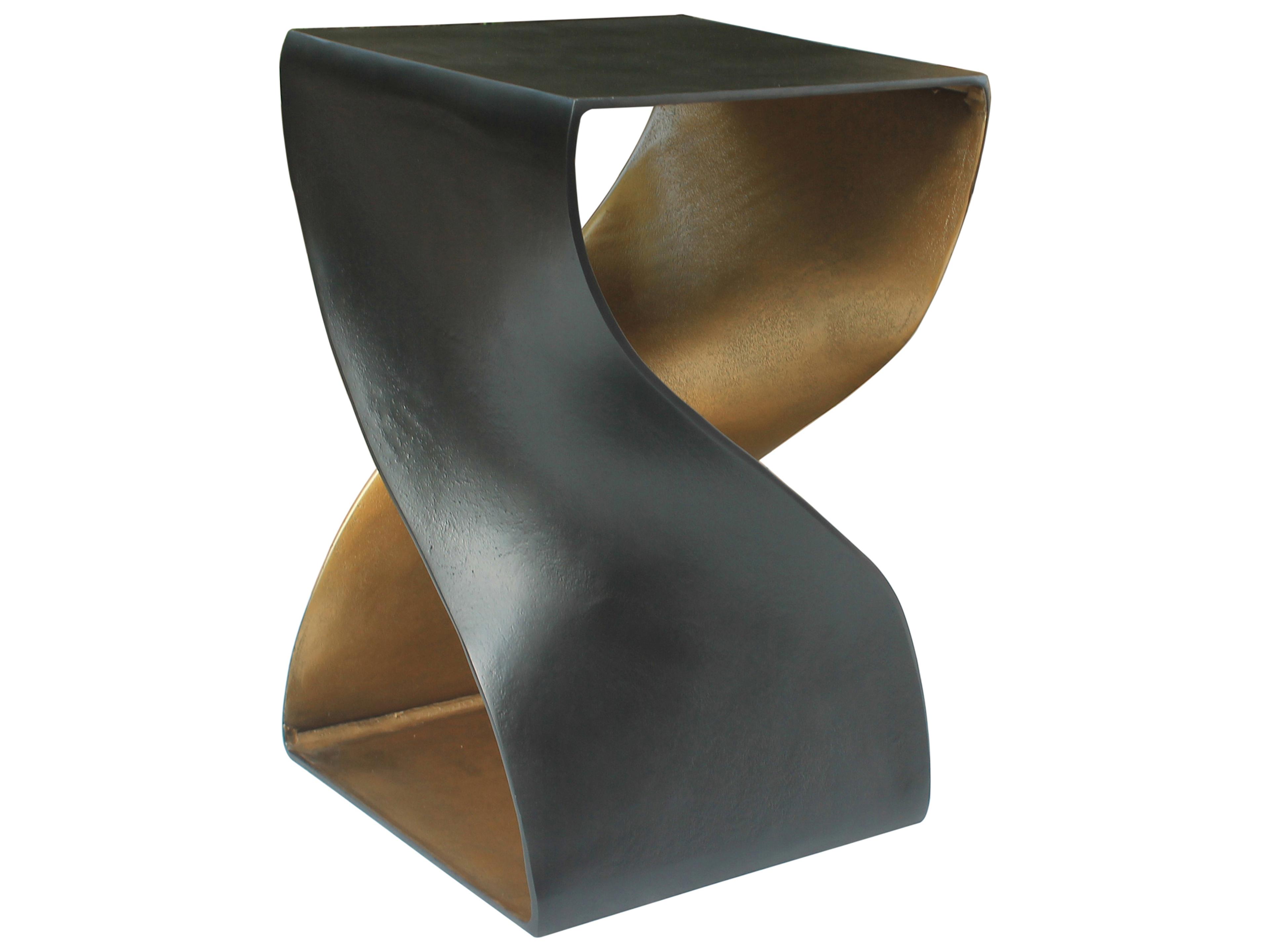 Moe's Home Square Metal Black End Table