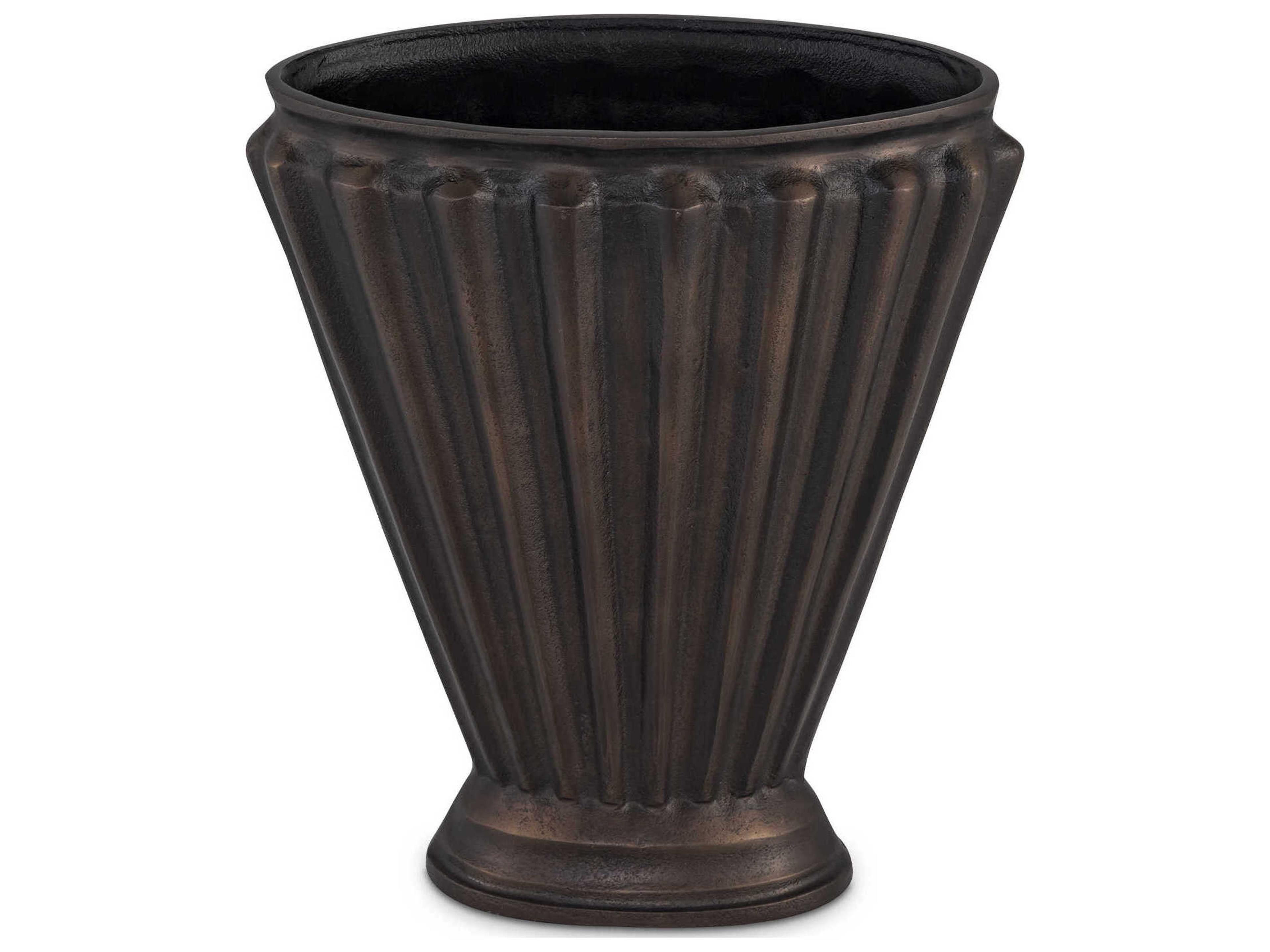 Moe's Home Jade Antique Brass Cast Aluminum Vase