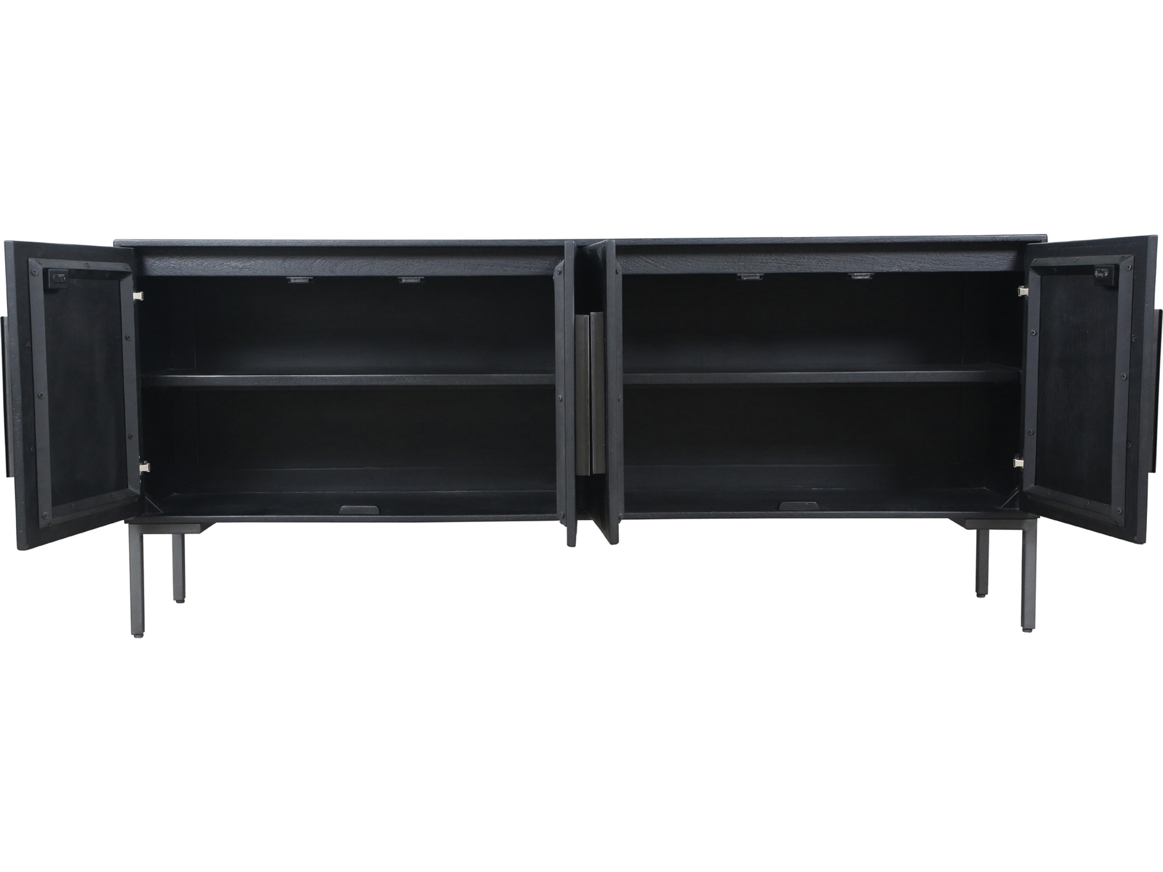 Moe's Home 77" Matt Black Sideboard