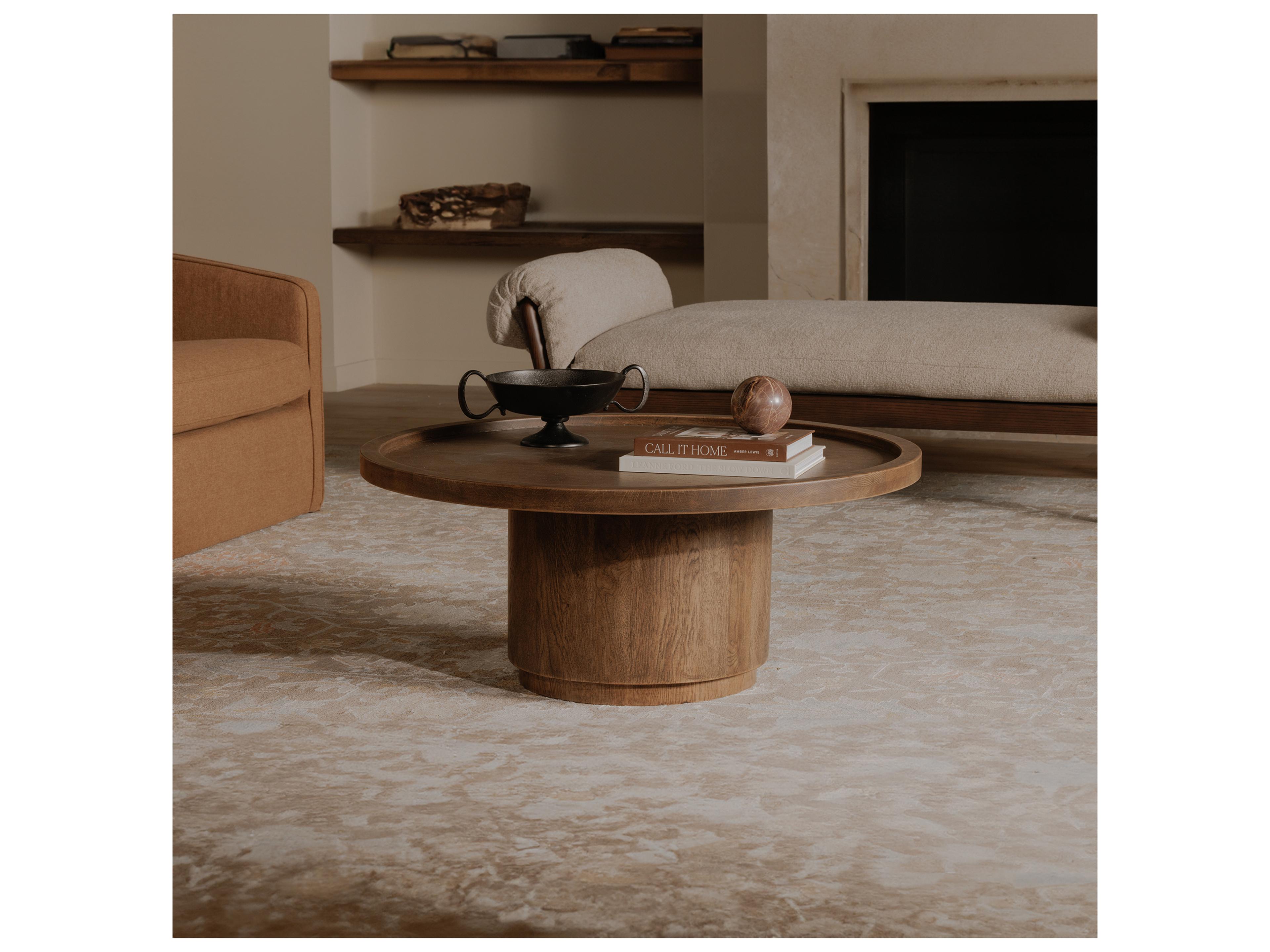 Moe's Home Cohen Round Wood Coffee Table