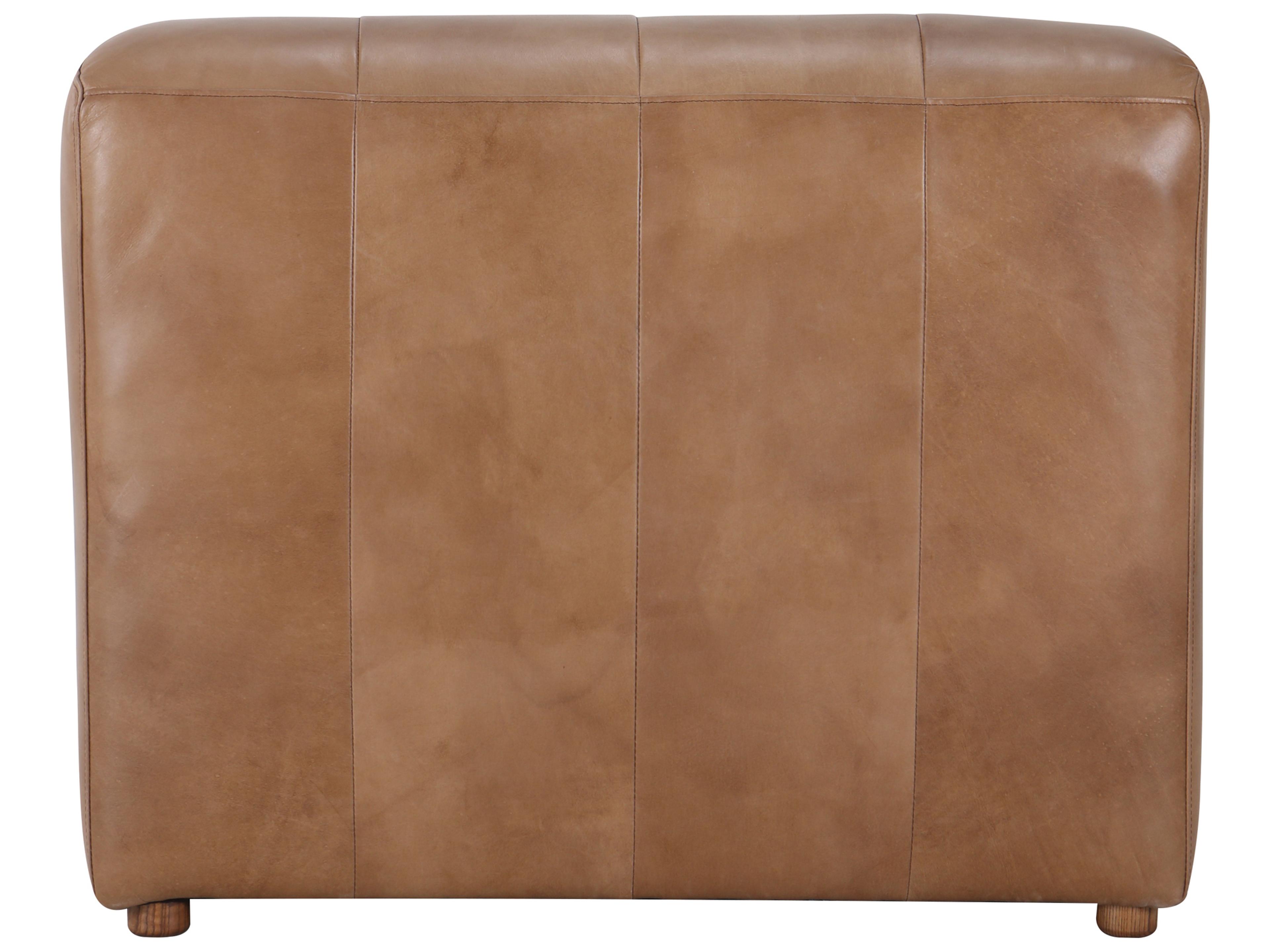 Moe's Home Tan Leather Chaise