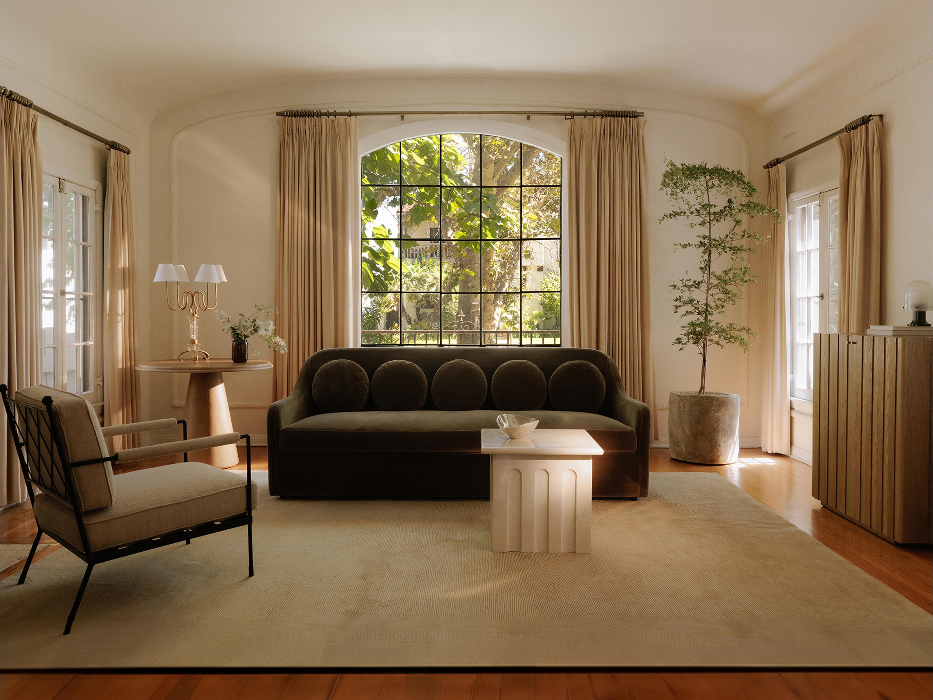 Moe's Home Vecchia Beige Accent Chair