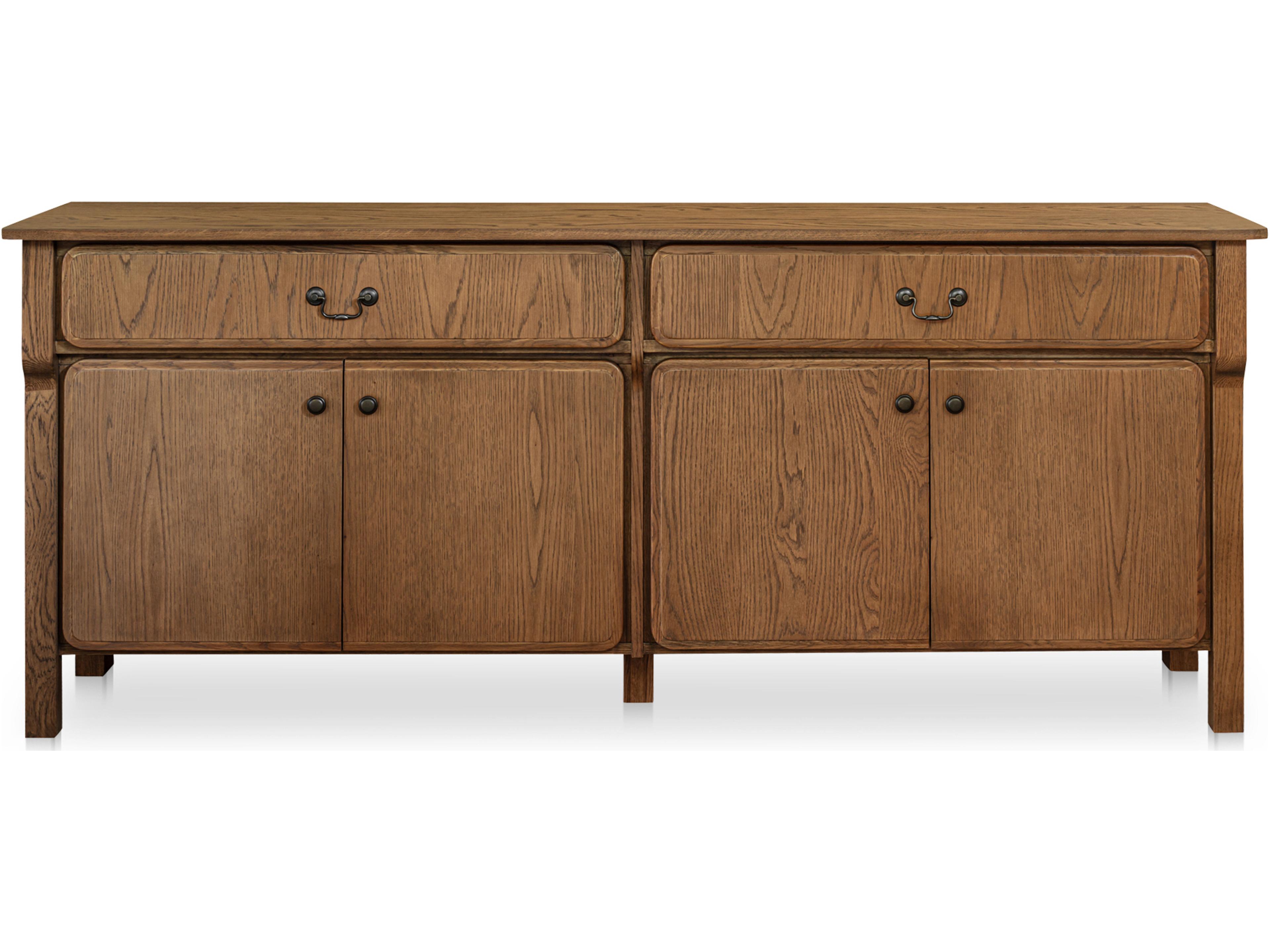 Caroline 78" Oak Wood Sideboard