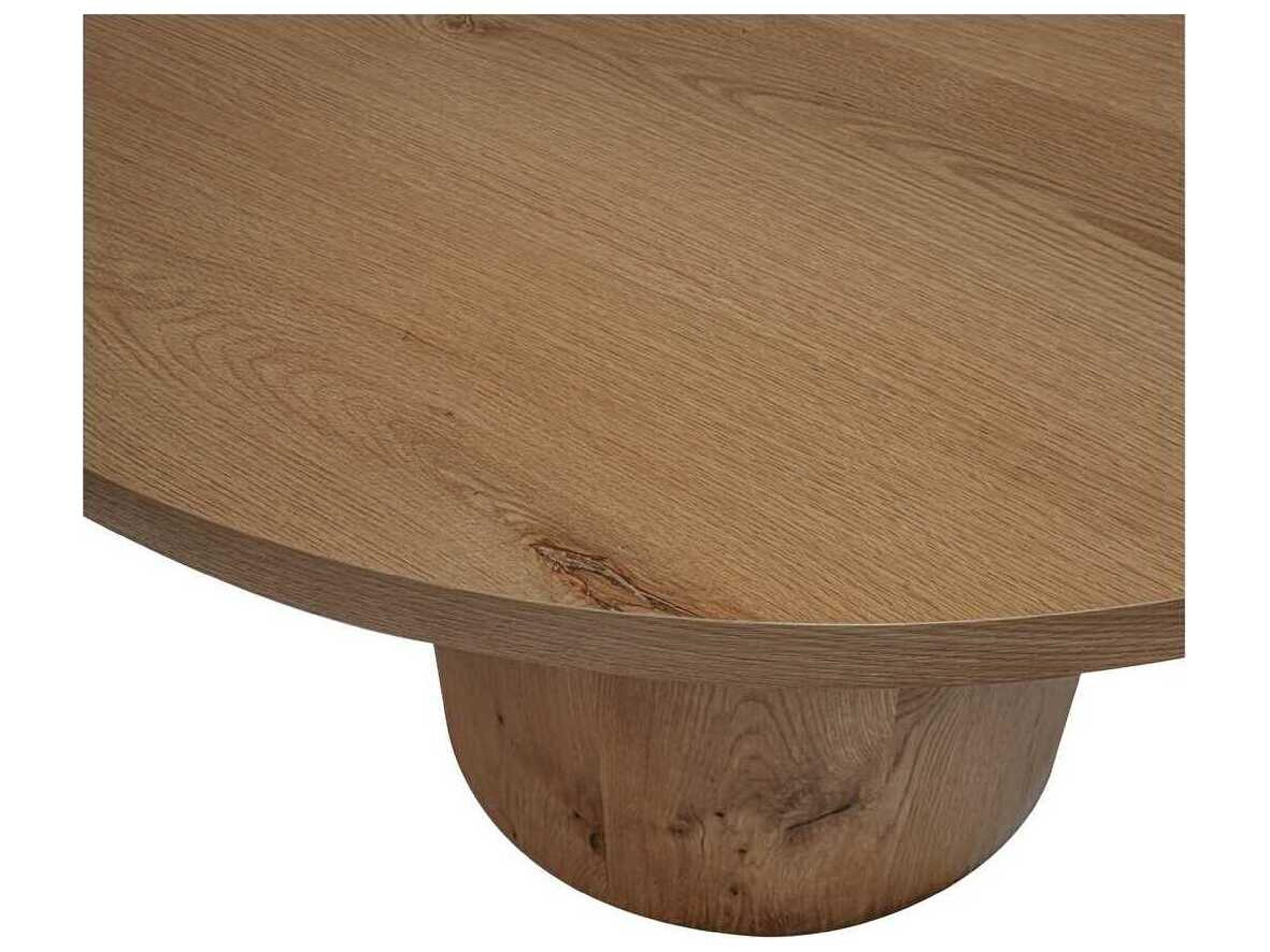 Moe's Home Hansen Round Wood Natural Dining Table