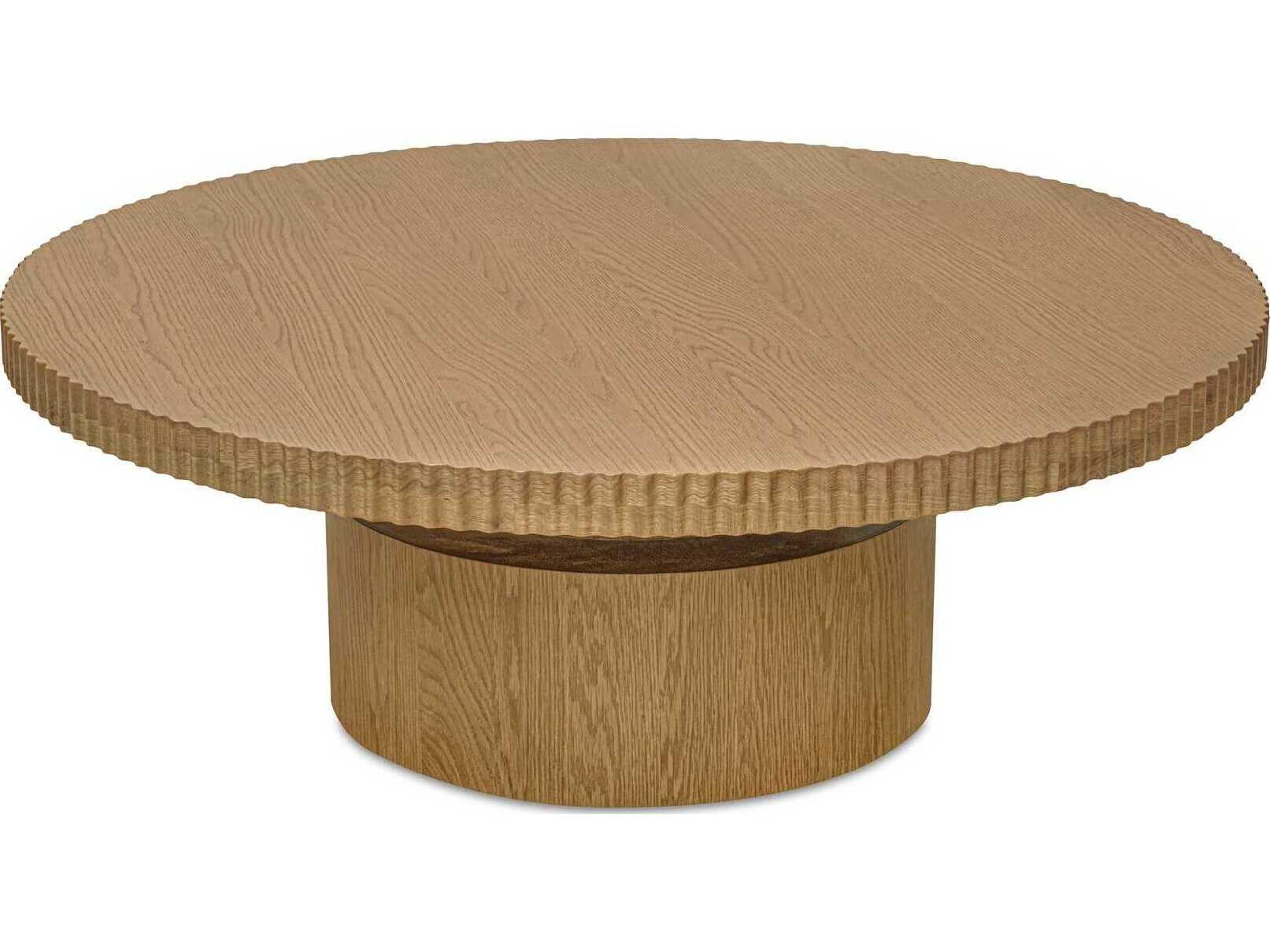 Moe's Home Leigh Round Wood Brown Coffee Table
