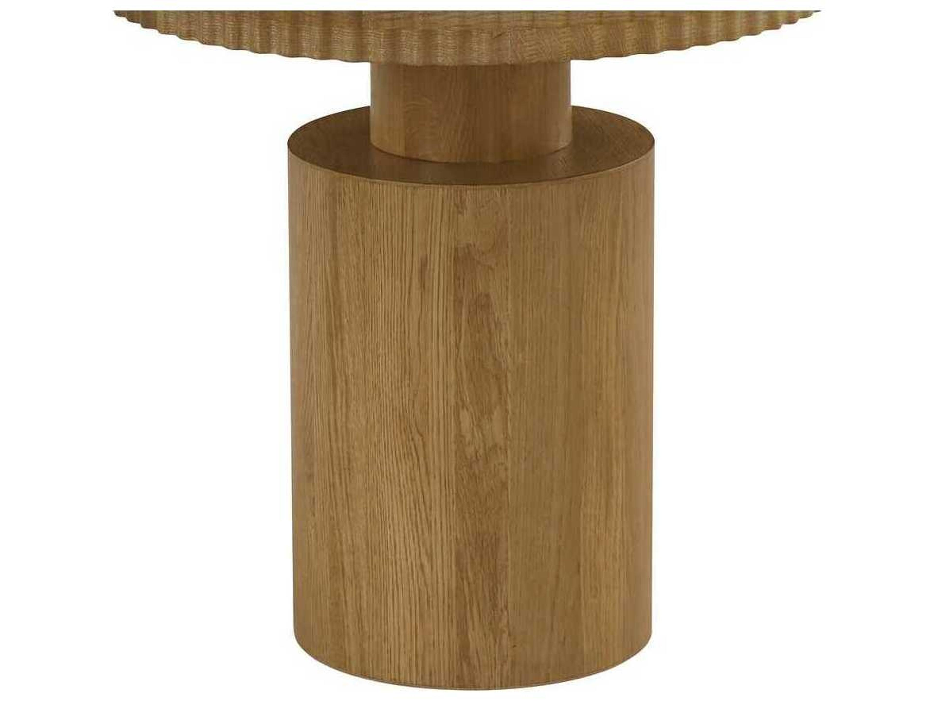 Moe's Home Leigh Round Wood Brown End Table