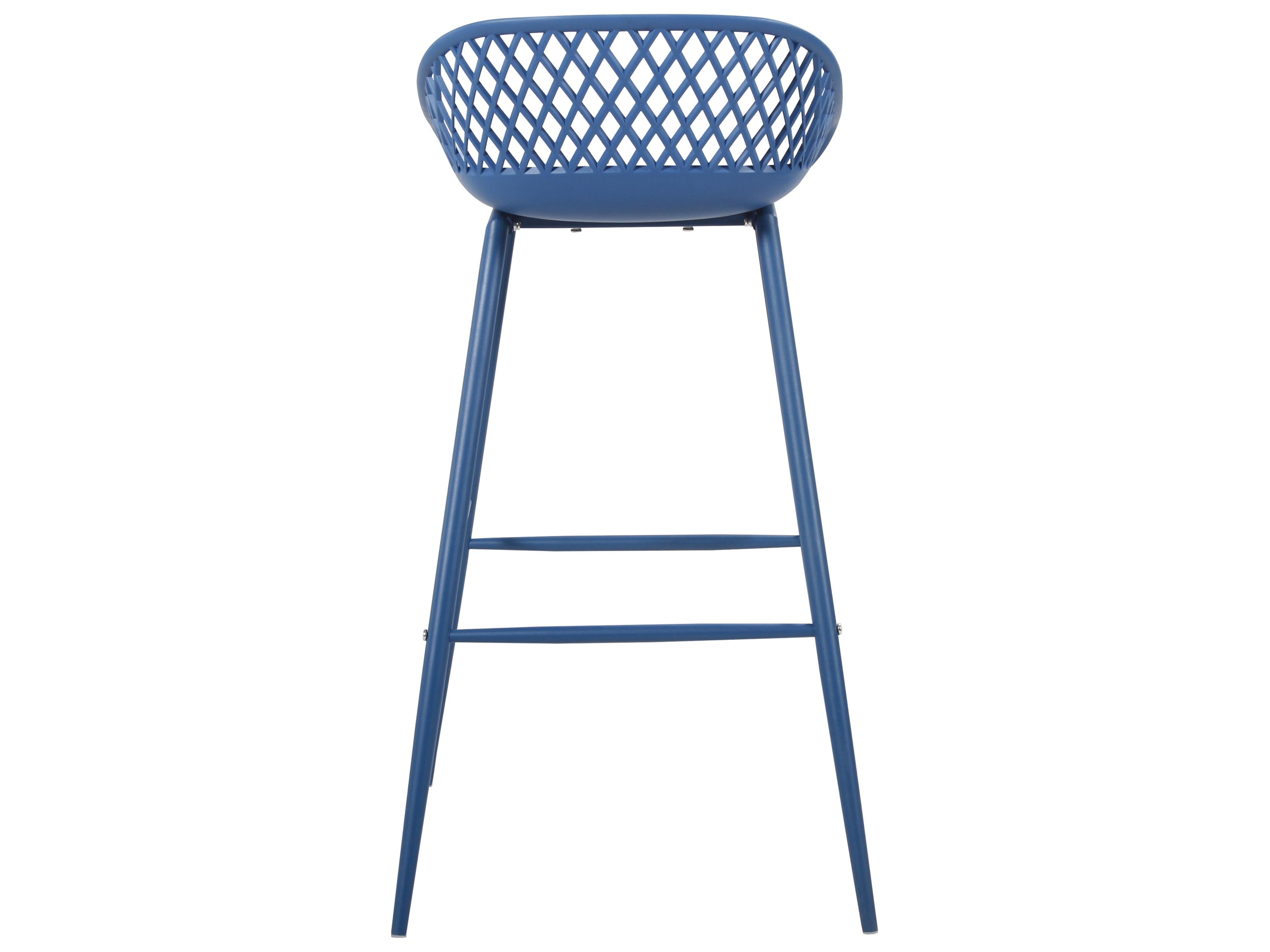 Moe's Home Piazza Blue Bar Stool Set of 2