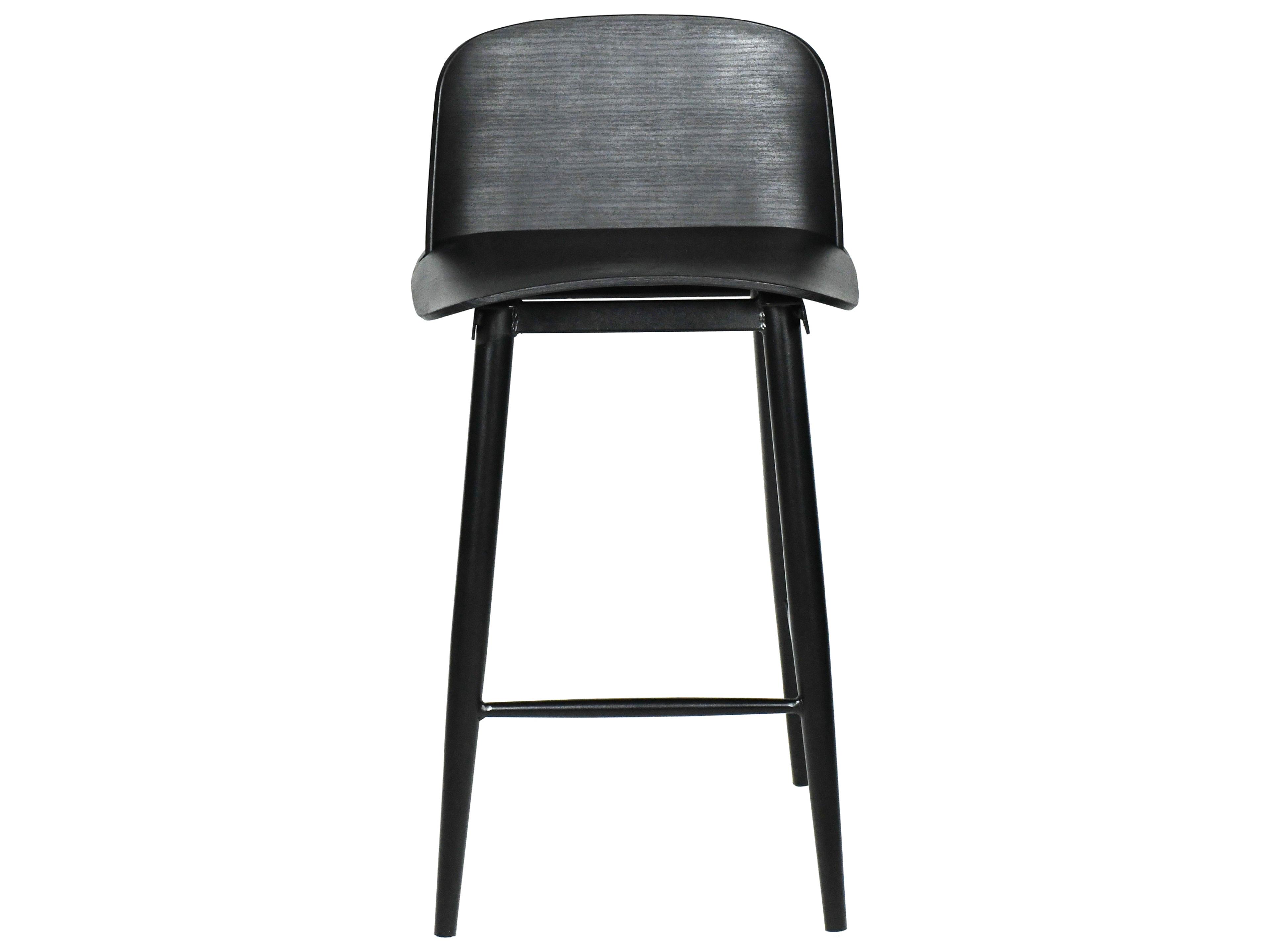 Moe's Home Looey 18" Counter Stool Black-M2 - Set of Two