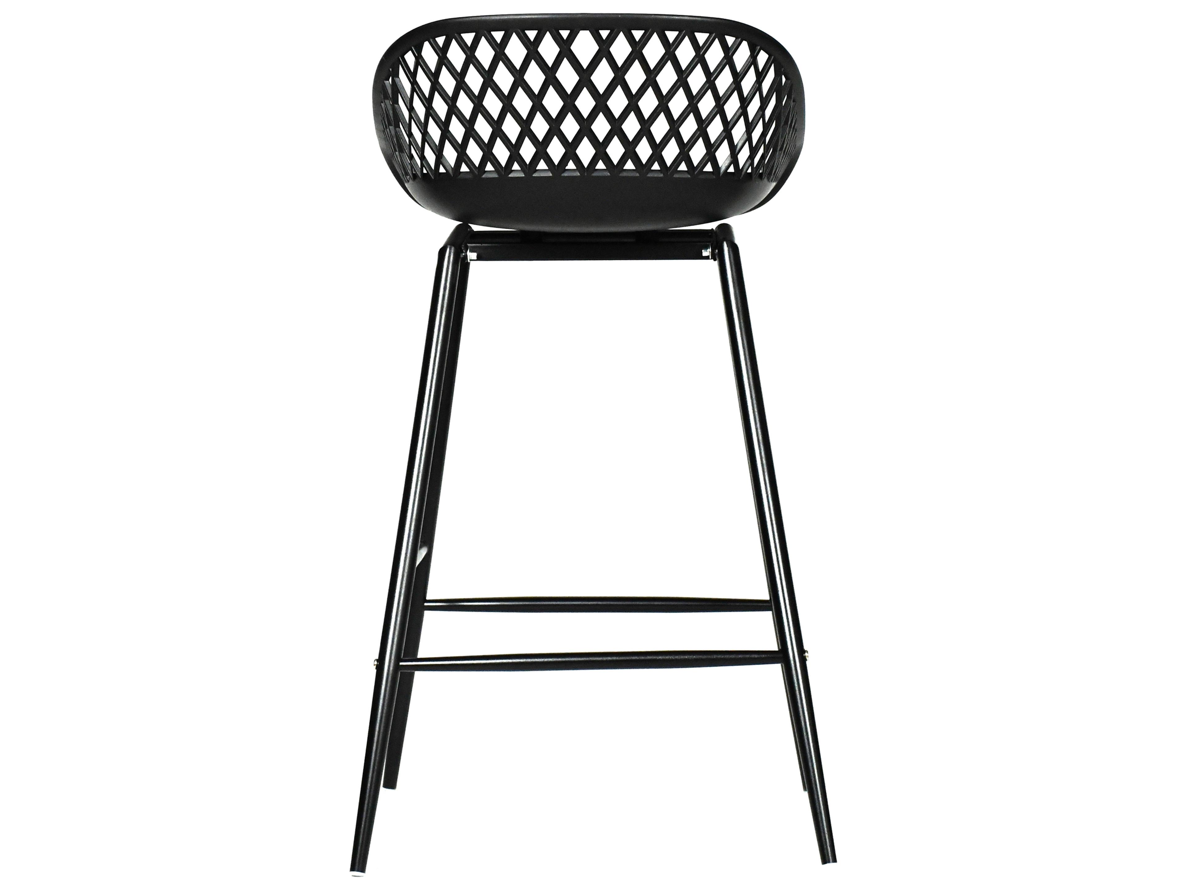 Moe's Home Piazza Black Counter Stool Set of 2